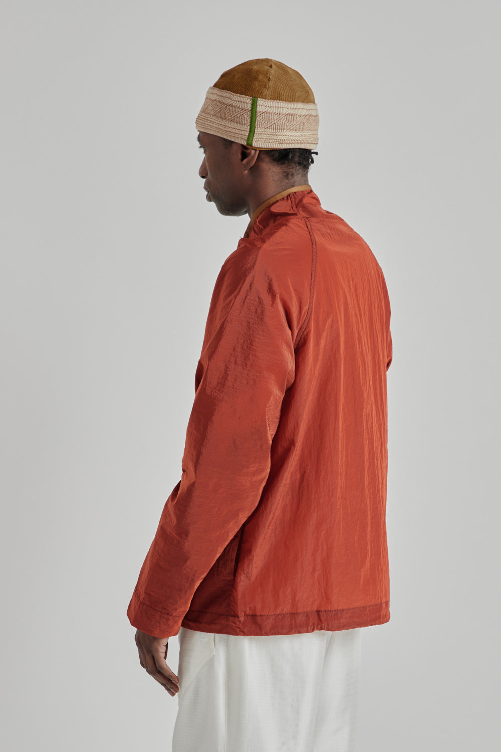 Ranra Ganga Shiny Nylon Track Top - Roasted Russet | Wallace
