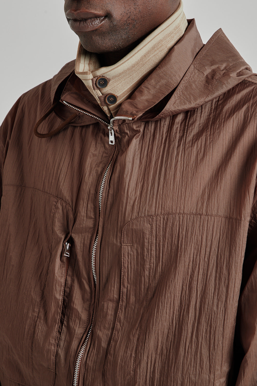Ranra SS25 Purs Light Nylon Hoodie Jacket Monks Robe 014