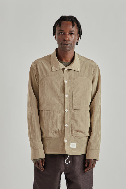 Ranra SS26 Epitome Shiny Nylon LS Overshirt Starfish0752