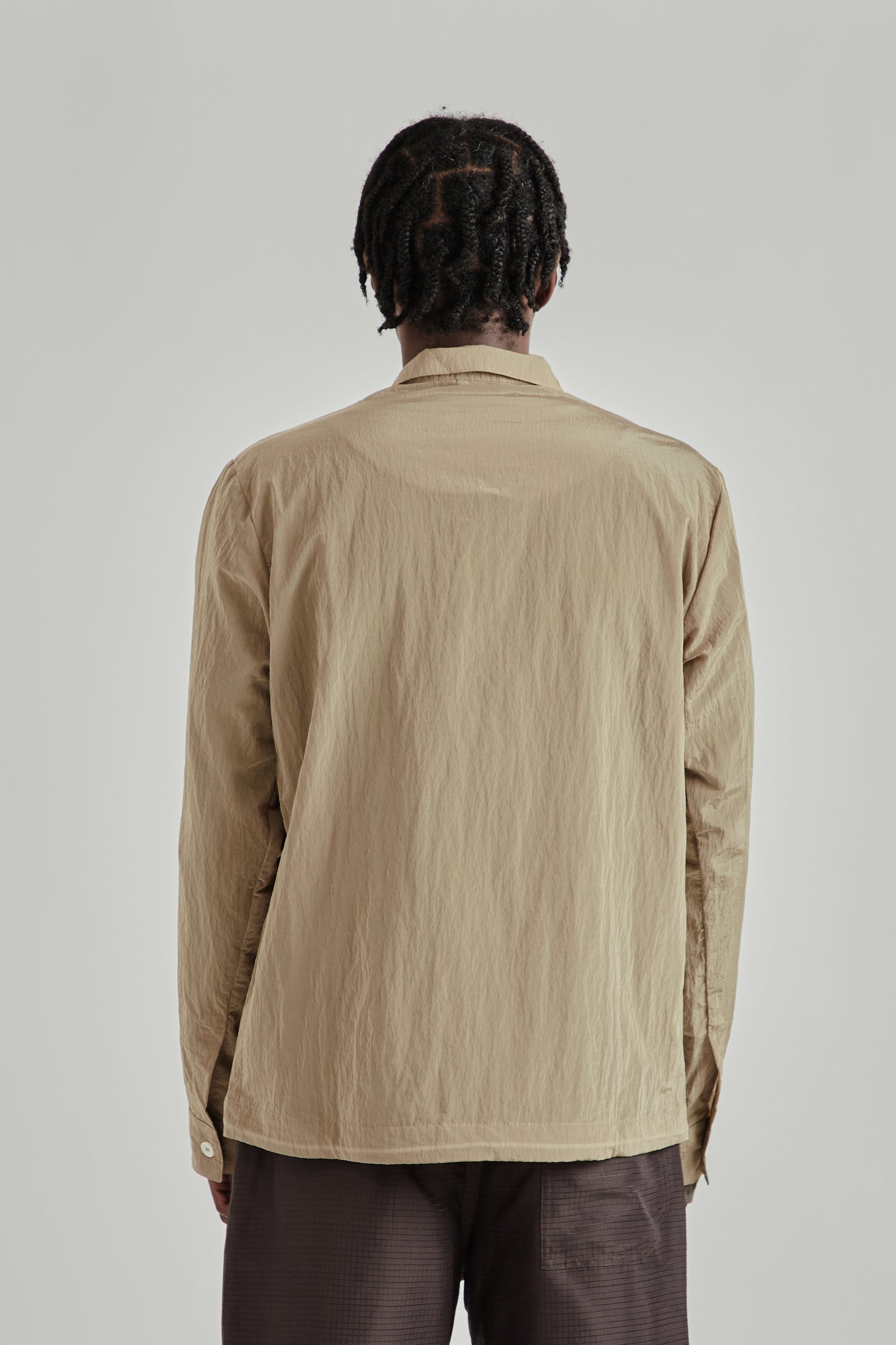 Ranra SS26 Epitome Shiny Nylon LS Overshirt Starfish0760