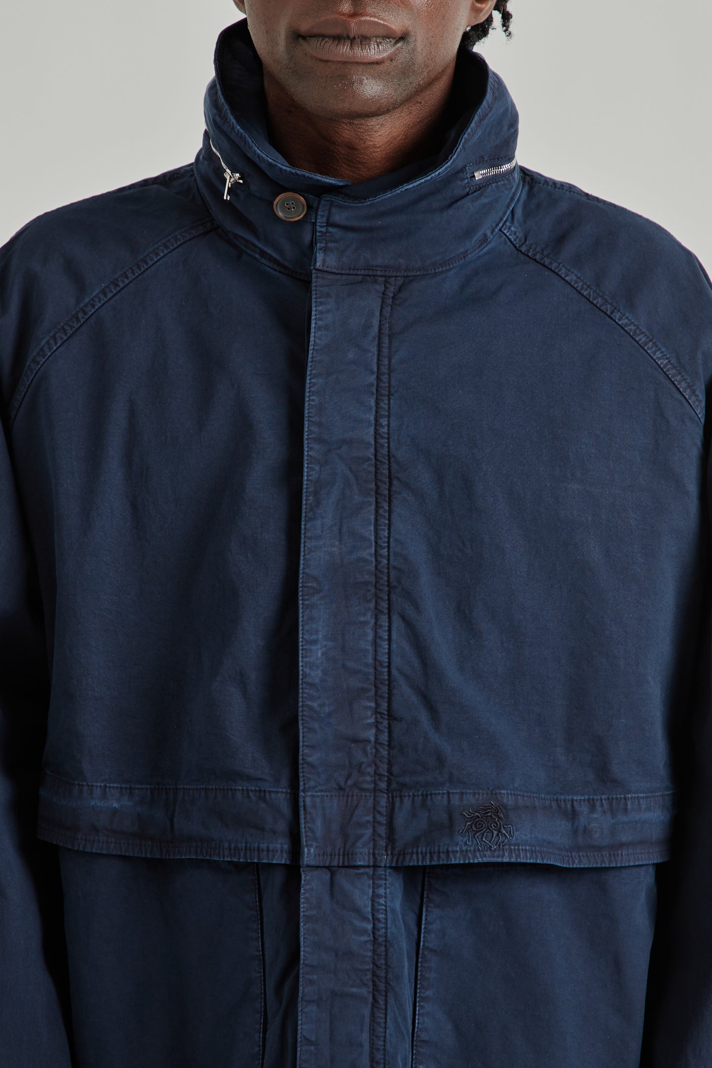 Ranra SS26 Fender Cotton Jacket Sky Captain0600