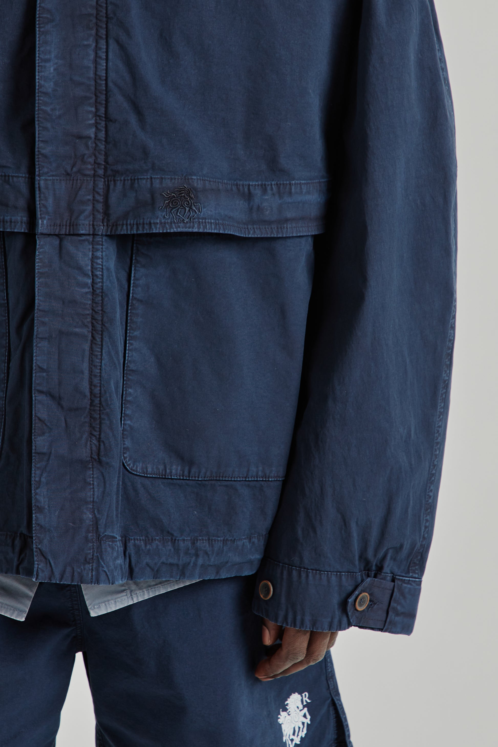 Ranra SS26 Fender Cotton Jacket Sky Captain0602