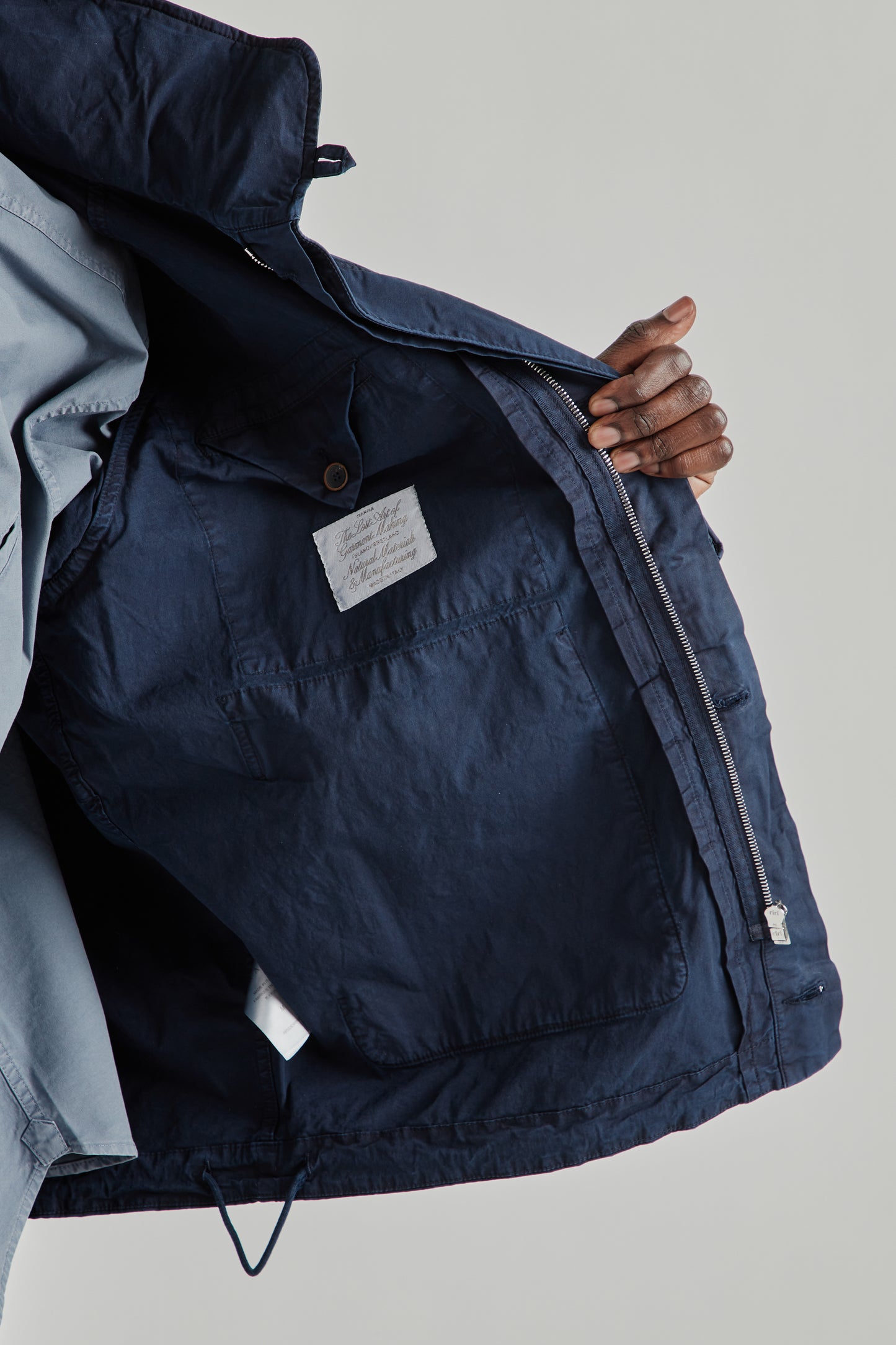 Ranra SS26 Fender Cotton Jacket Sky Captain0612