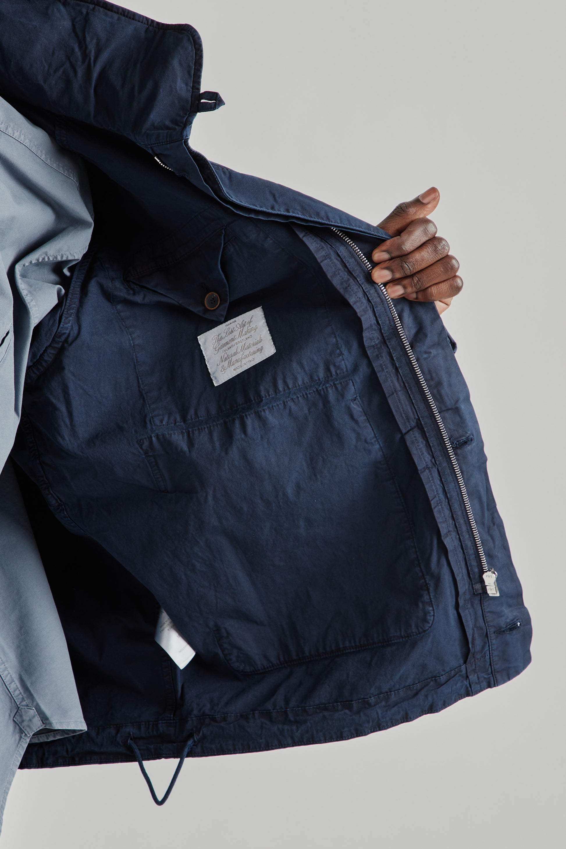 Ranra SS26 Fender Cotton Jacket Sky Captain0612