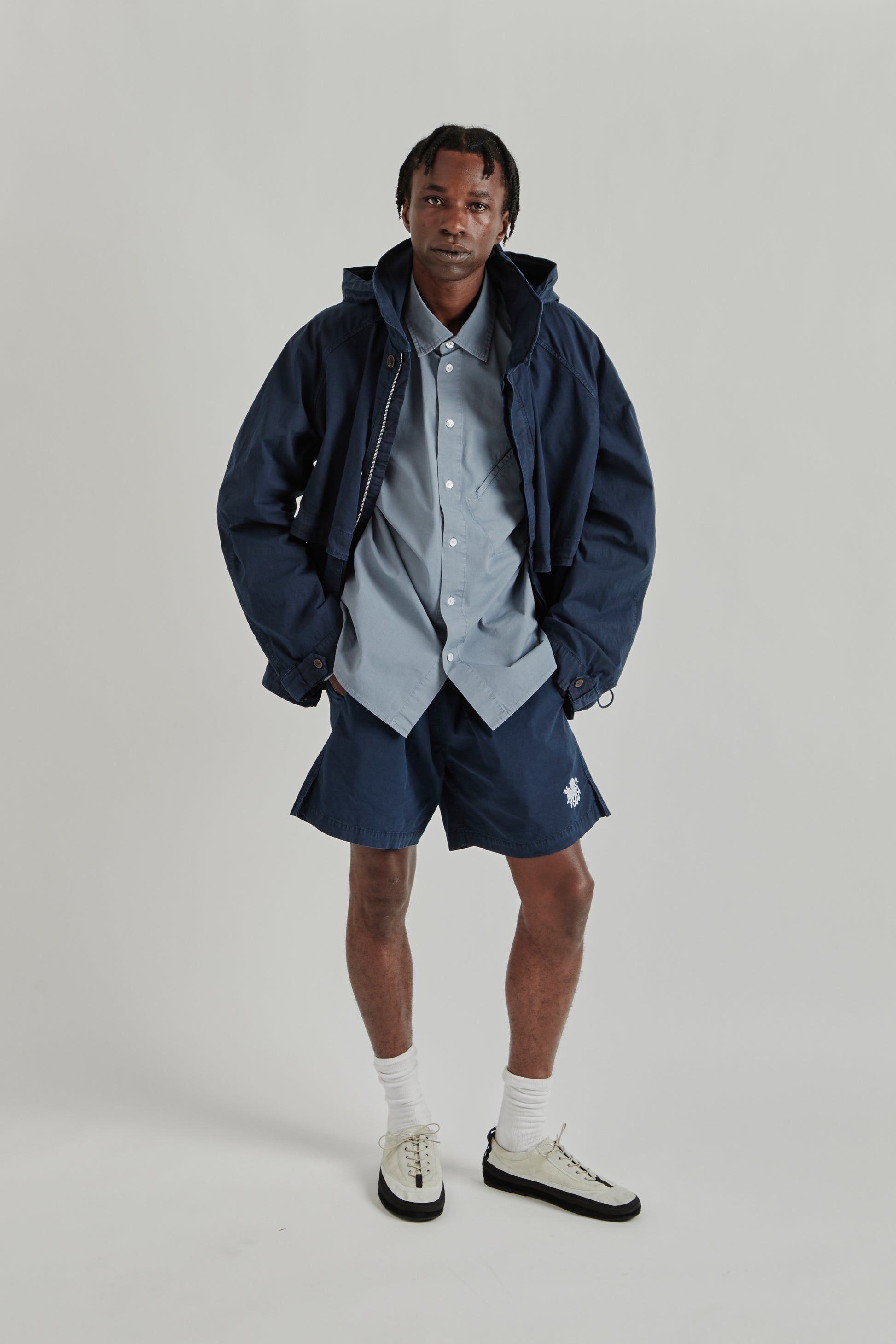 Ranra SS26 Fender Cotton Jacket Sky Captain0616