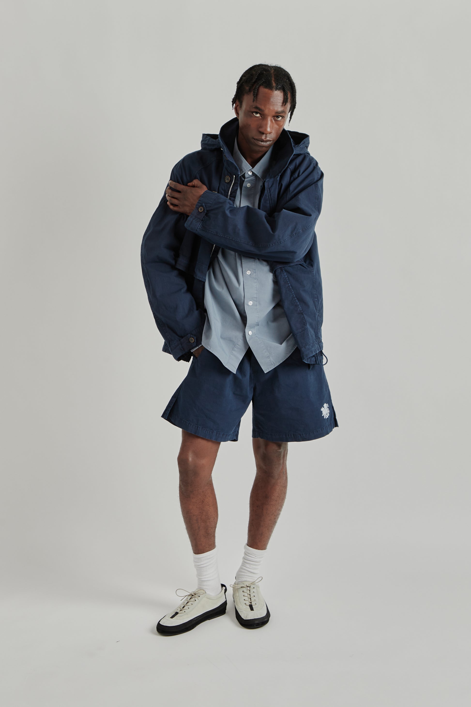 Ranra SS26 Fender Cotton Jacket Sky Captain0620
