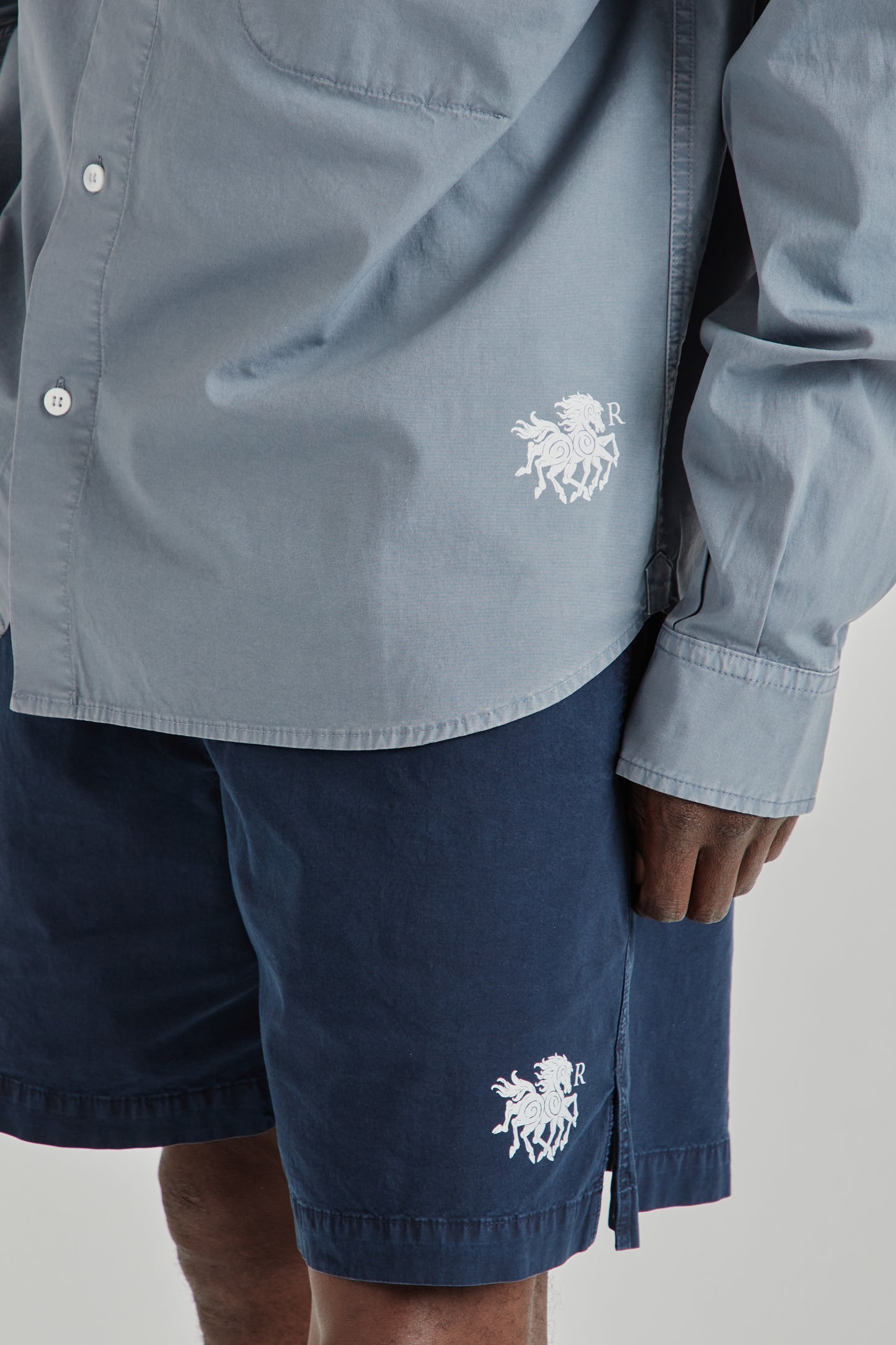 Ranra SS26 Field Cotton LS Shirt Folkstone Grey 0110