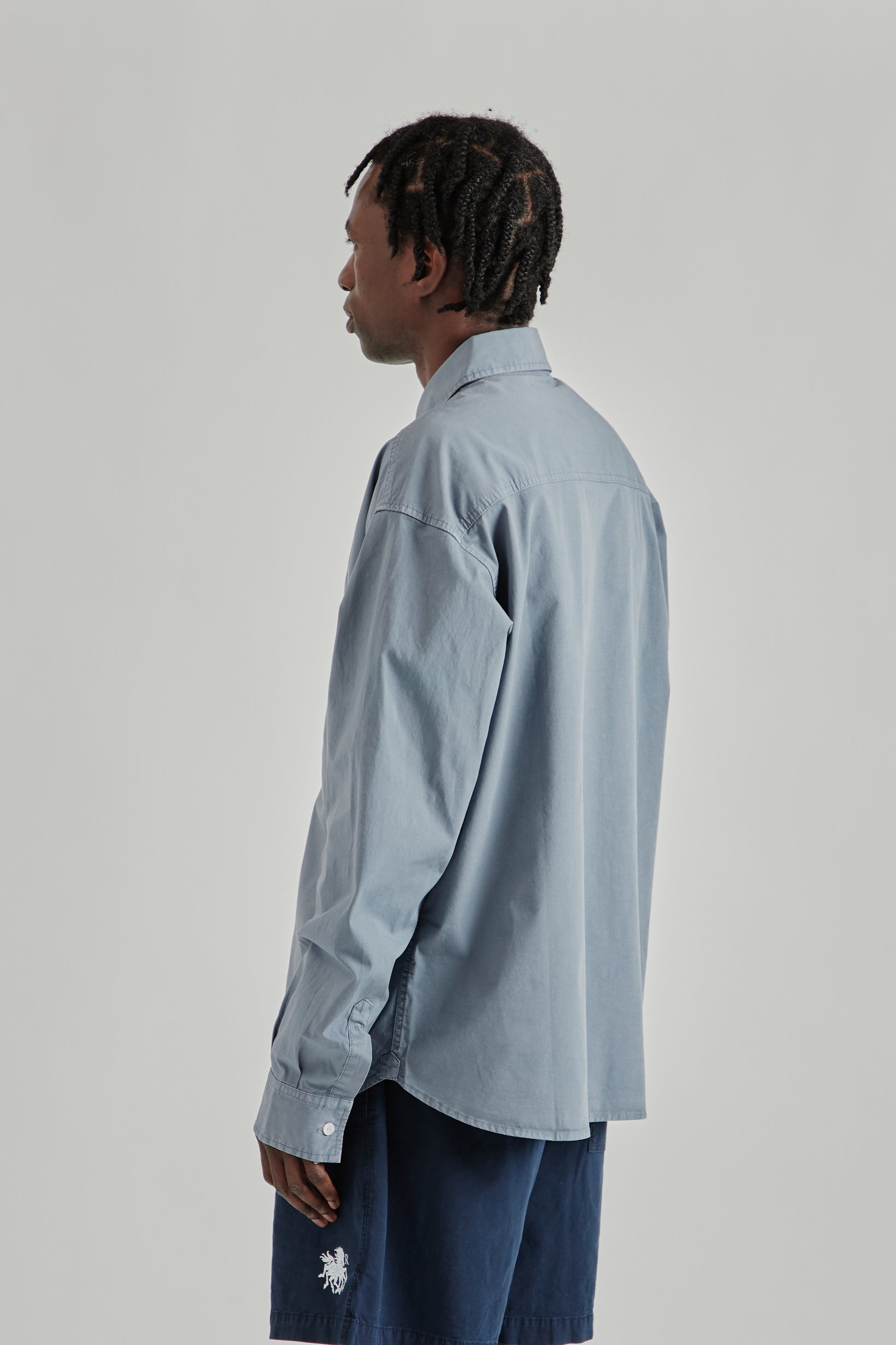 Ranra SS26 Field Cotton LS Shirt Folkstone Grey 013