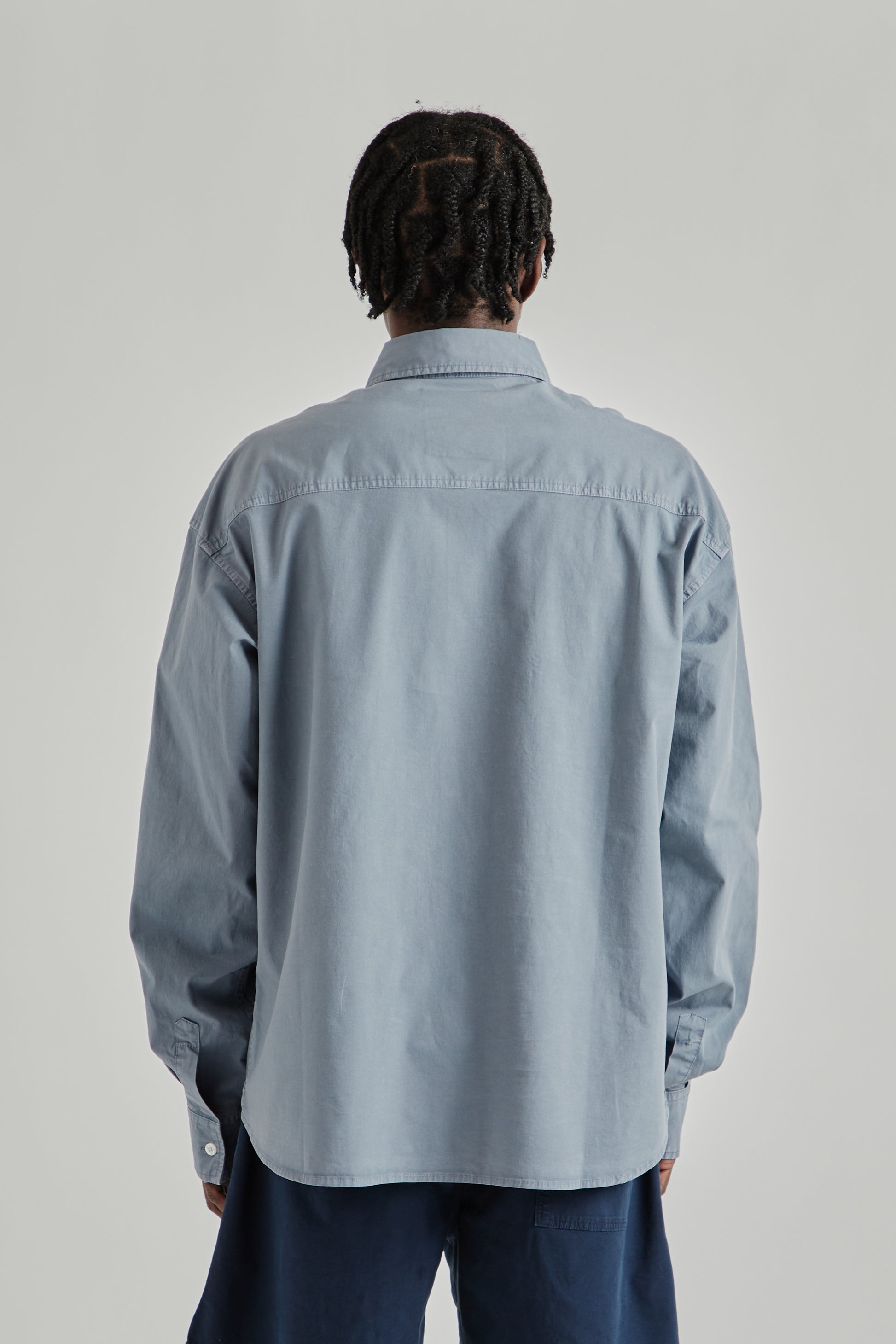 Ranra SS26 Field Cotton LS Shirt Folkstone Grey 014