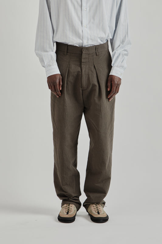 Ranra SS26 Fold Tailored Pants Black Coffee0531