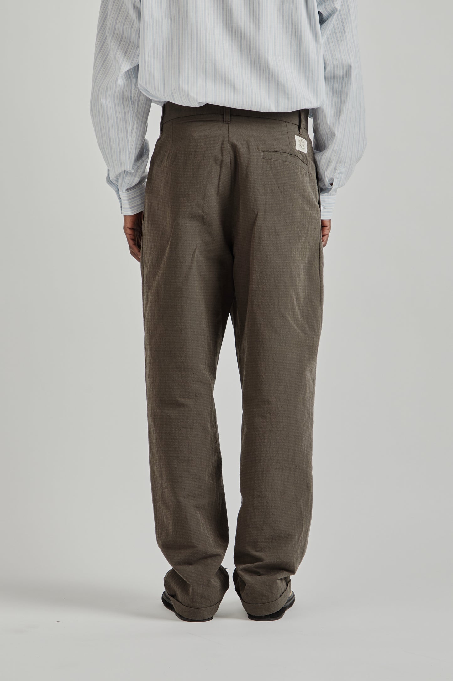 Ranra SS26 Fold Tailored Pants Black Coffee0539