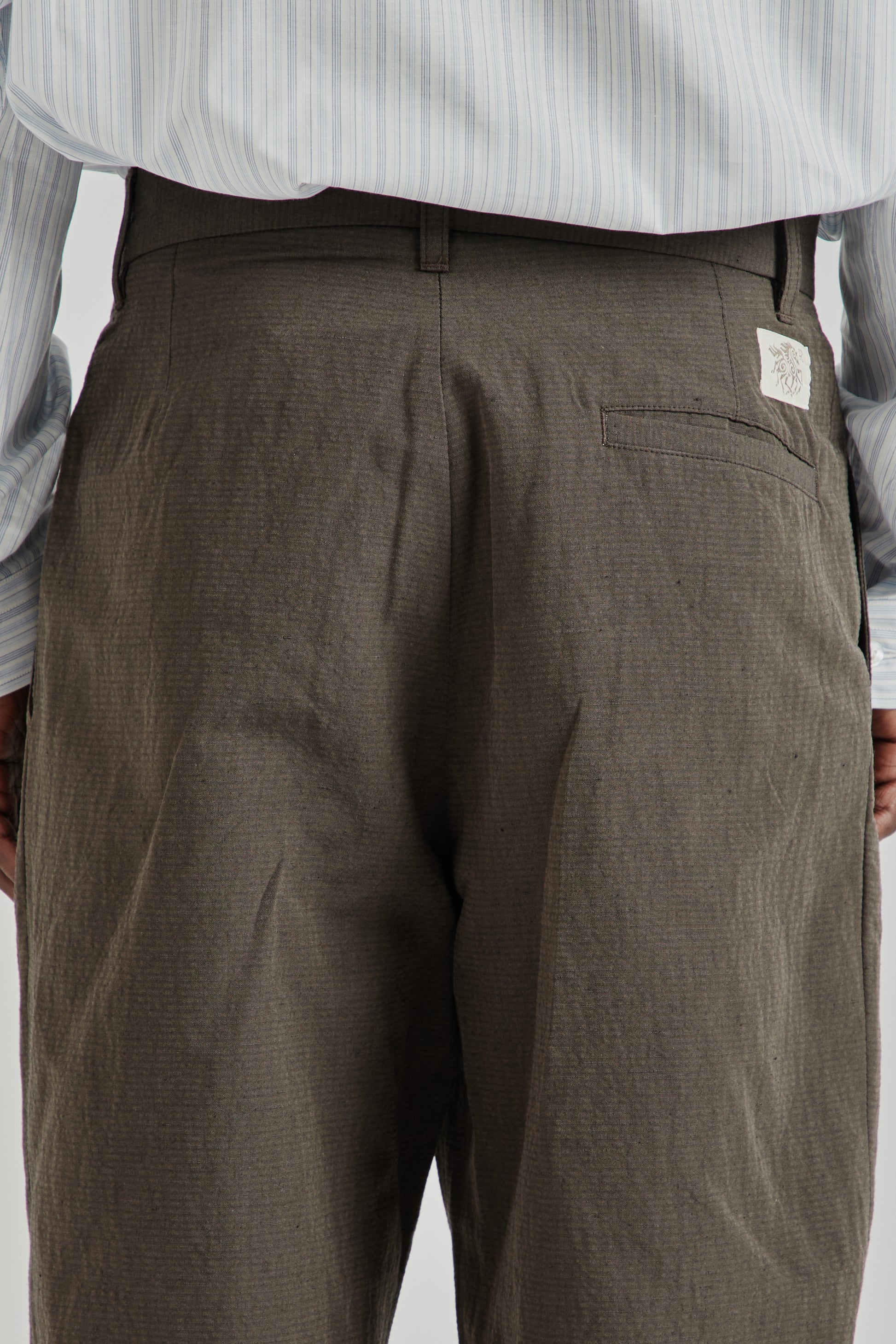 Ranra SS26 Fold Tailored Pants Black Coffee0540