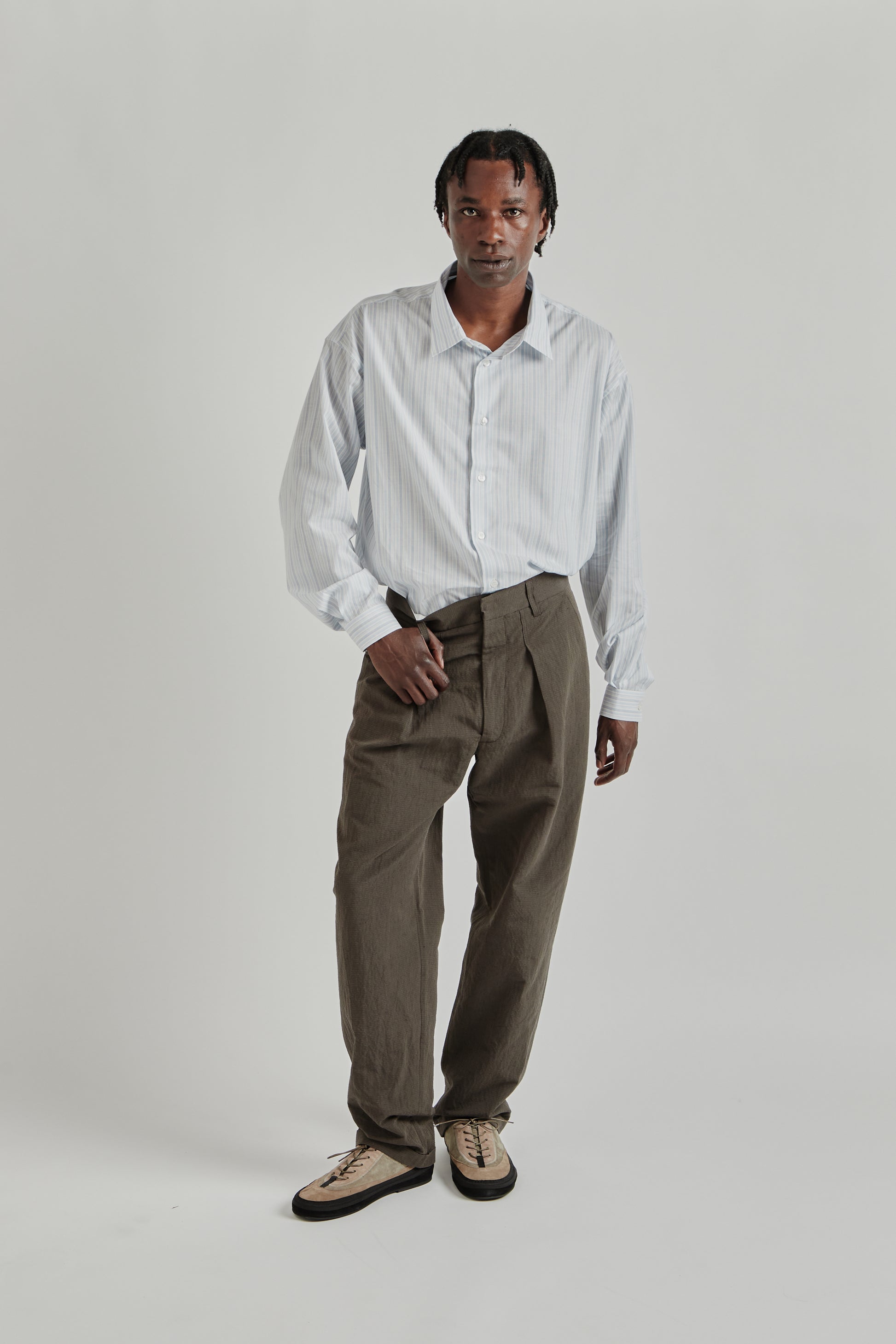 Ranra SS26 Fold Tailored Pants Black Coffee0550