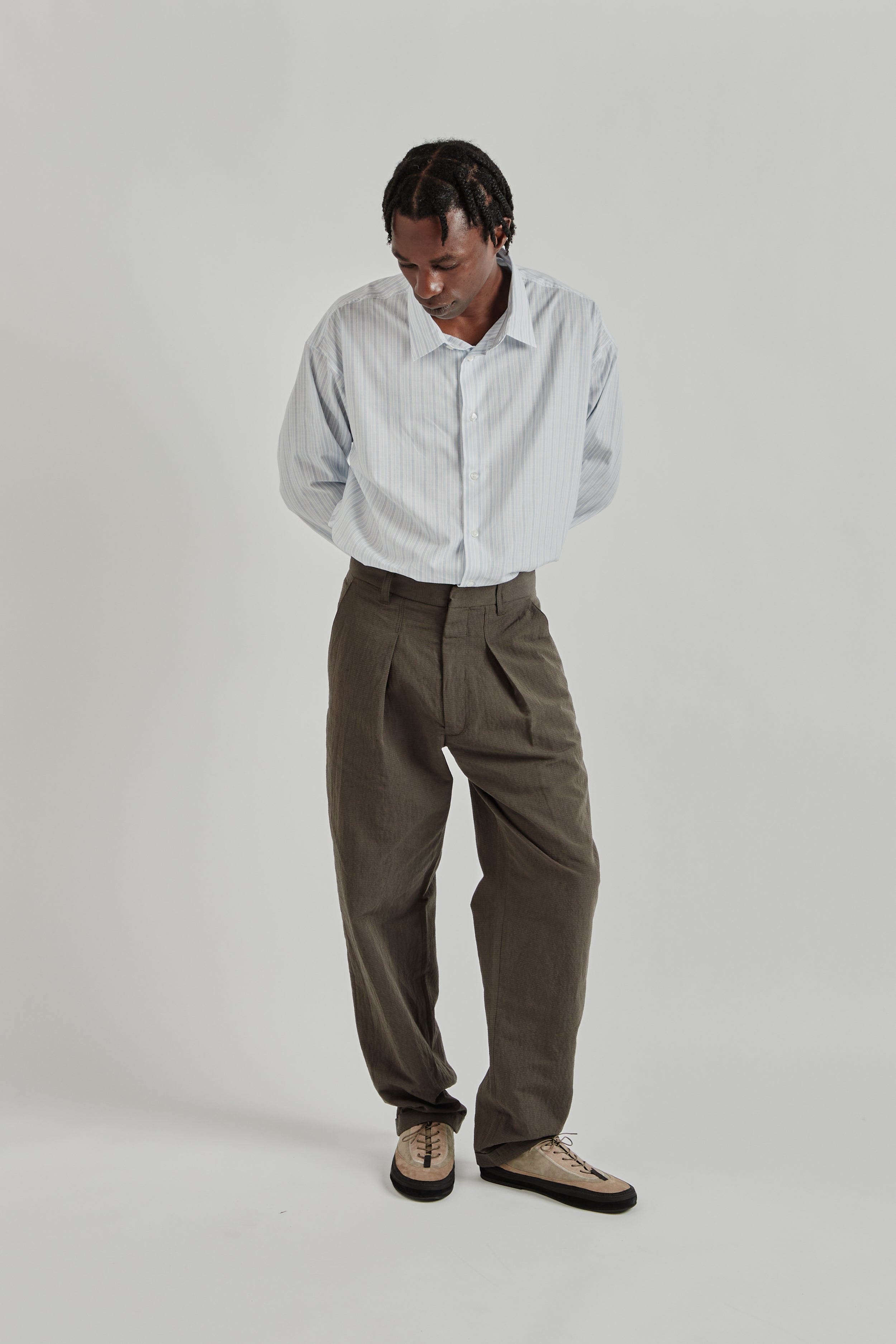 Ranra Fold Tailored Pants - Black Coffee | Wallace Mercantile Shop