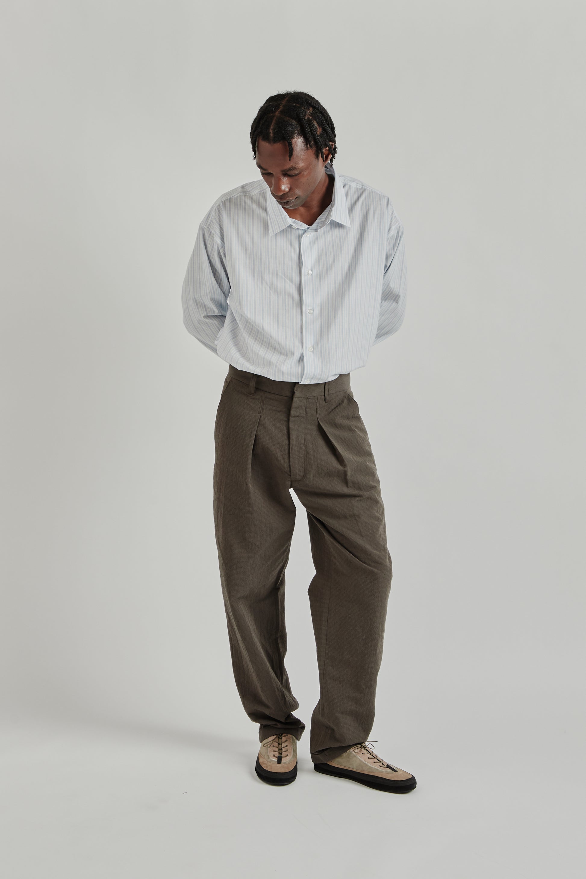 Ranra SS26 Fold Tailored Pants Black Coffee0554