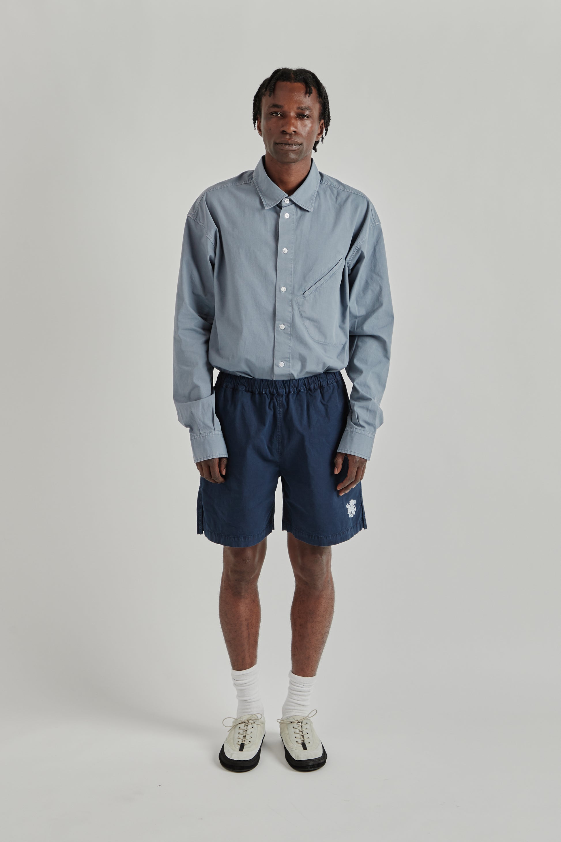 Ranra SS26 Keel Cotton Shorts Sky Captain0638