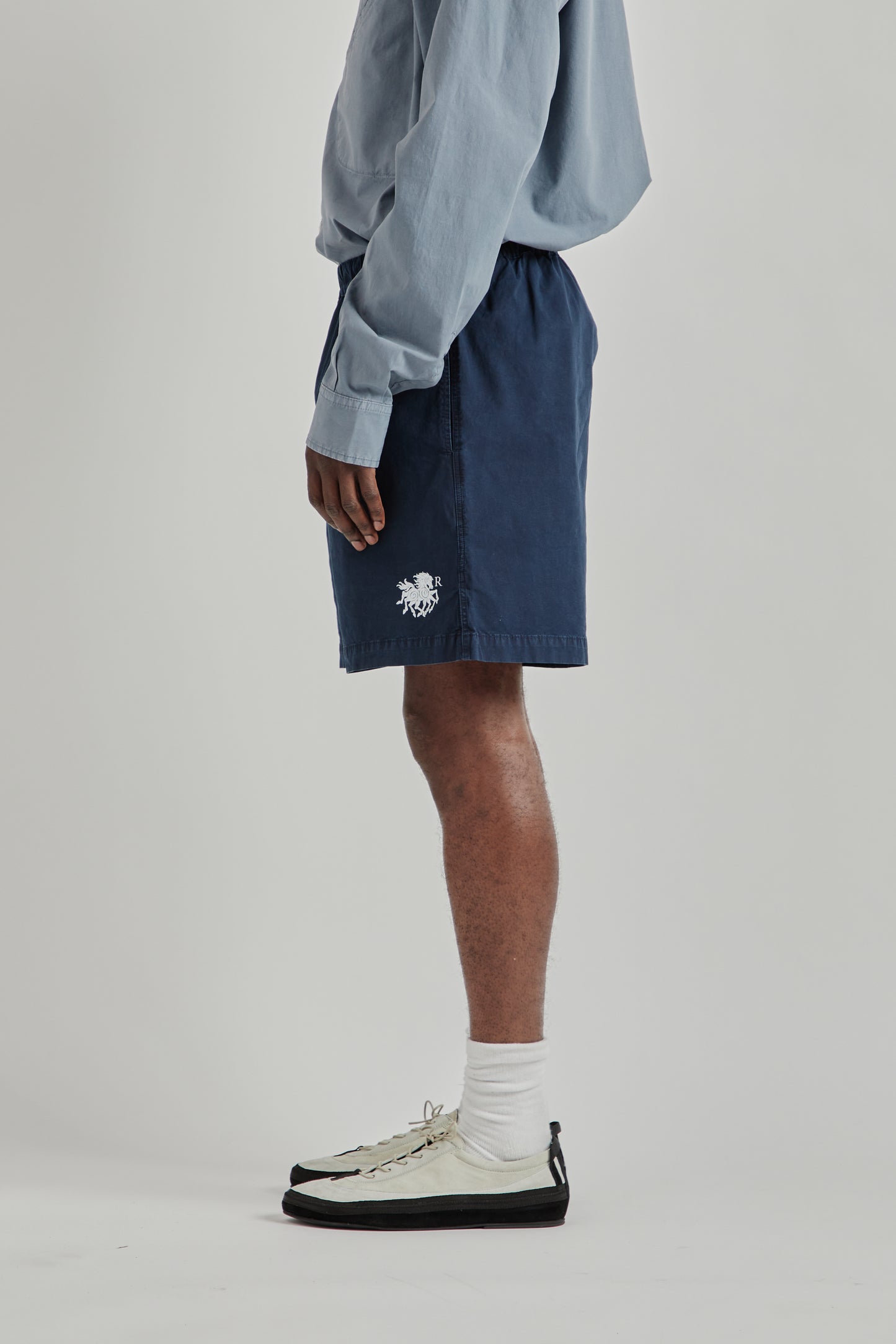 Ranra SS26 Keel Cotton Shorts Sky Captain0643