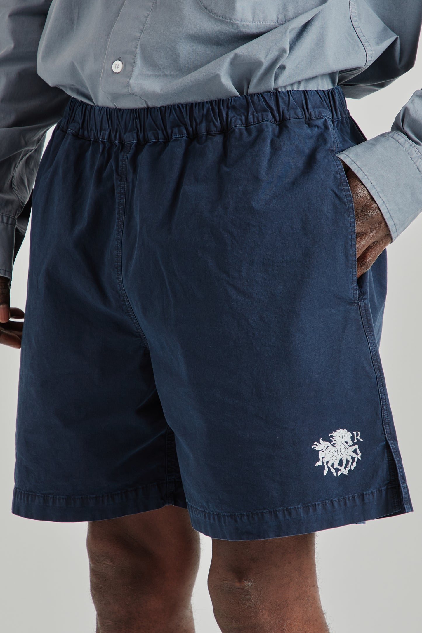 Ranra SS26 Keel Cotton Shorts Sky Captain0652