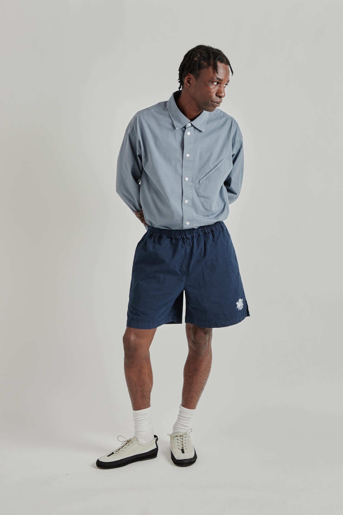 Ranra SS26 Keel Cotton Shorts Sky Captain0659