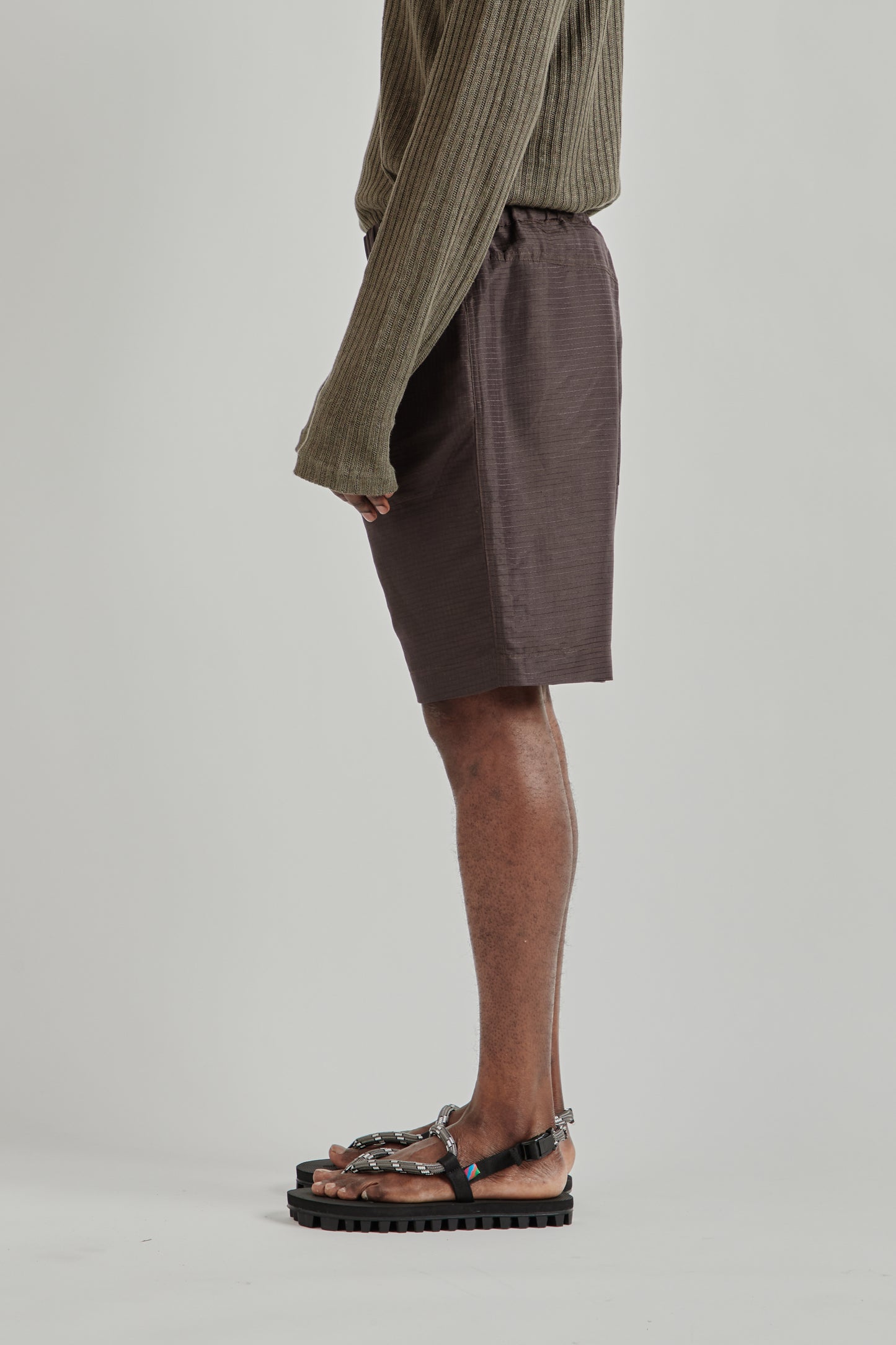 Ranra SS26 Stroller Silk Ripstop Shorts After Dark0725