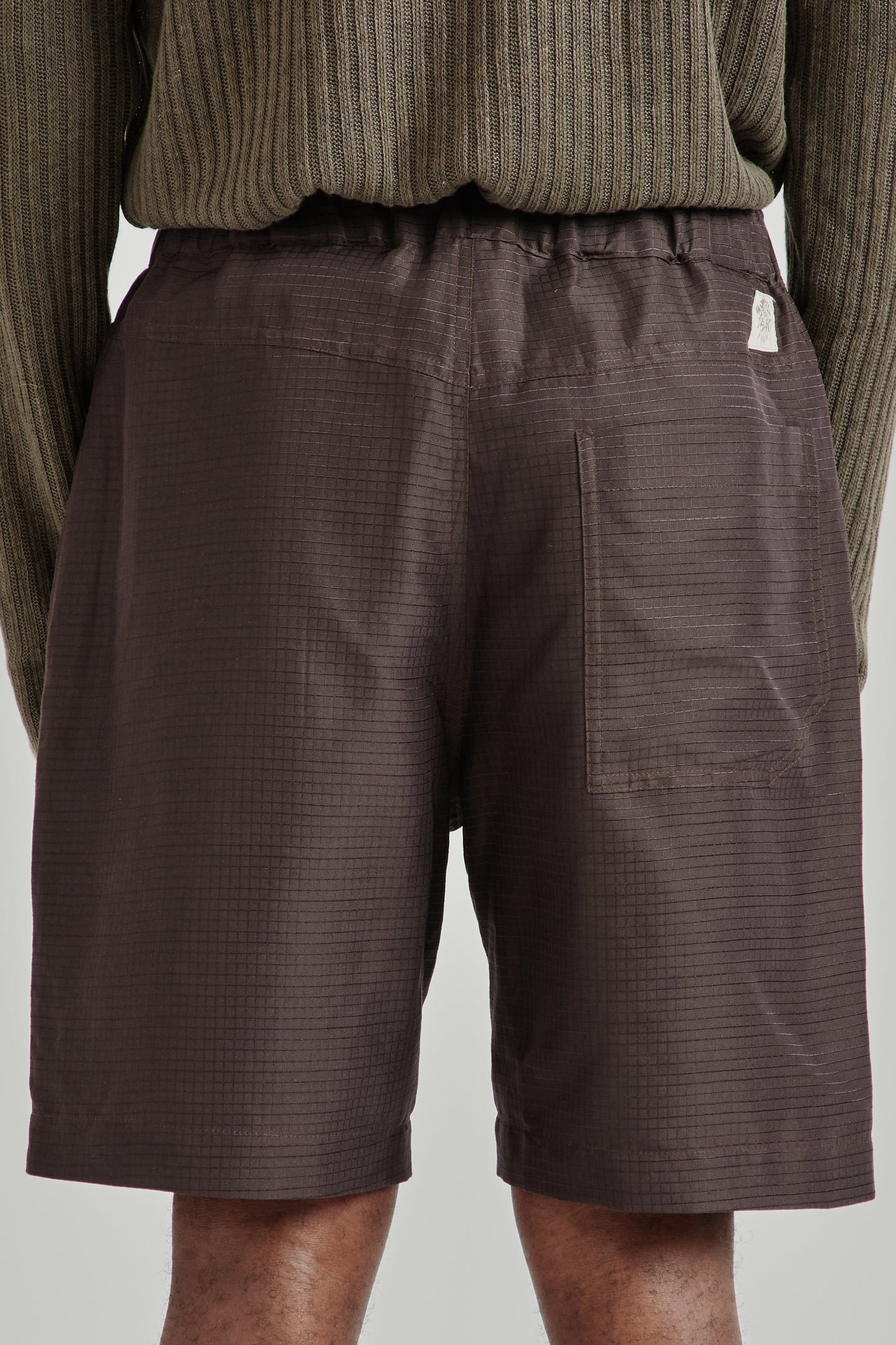Ranra SS26 Stroller Silk Ripstop Shorts After Dark0729