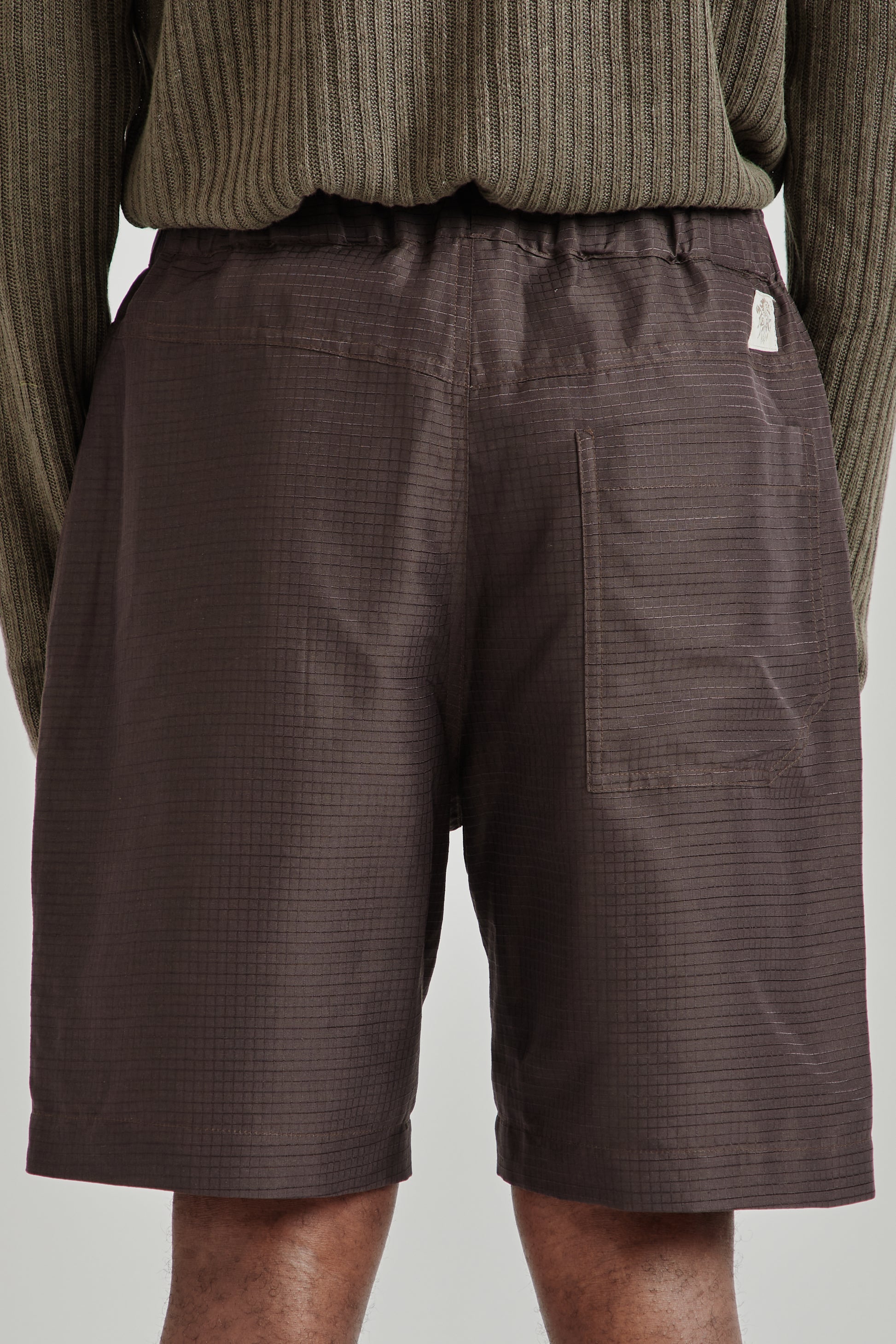 Ranra SS26 Stroller Silk Ripstop Shorts After Dark0729