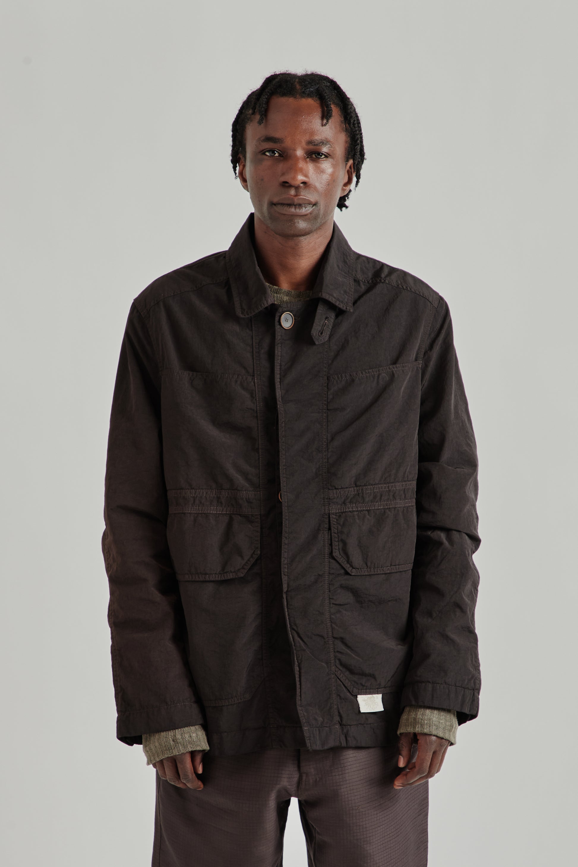 Ranra SS26 Trowel Canvas Nylon Jacket After Dark0786