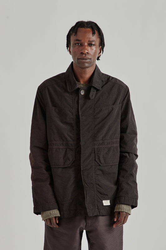 Ranra SS26 Trowel Canvas Nylon Jacket After Dark0786
