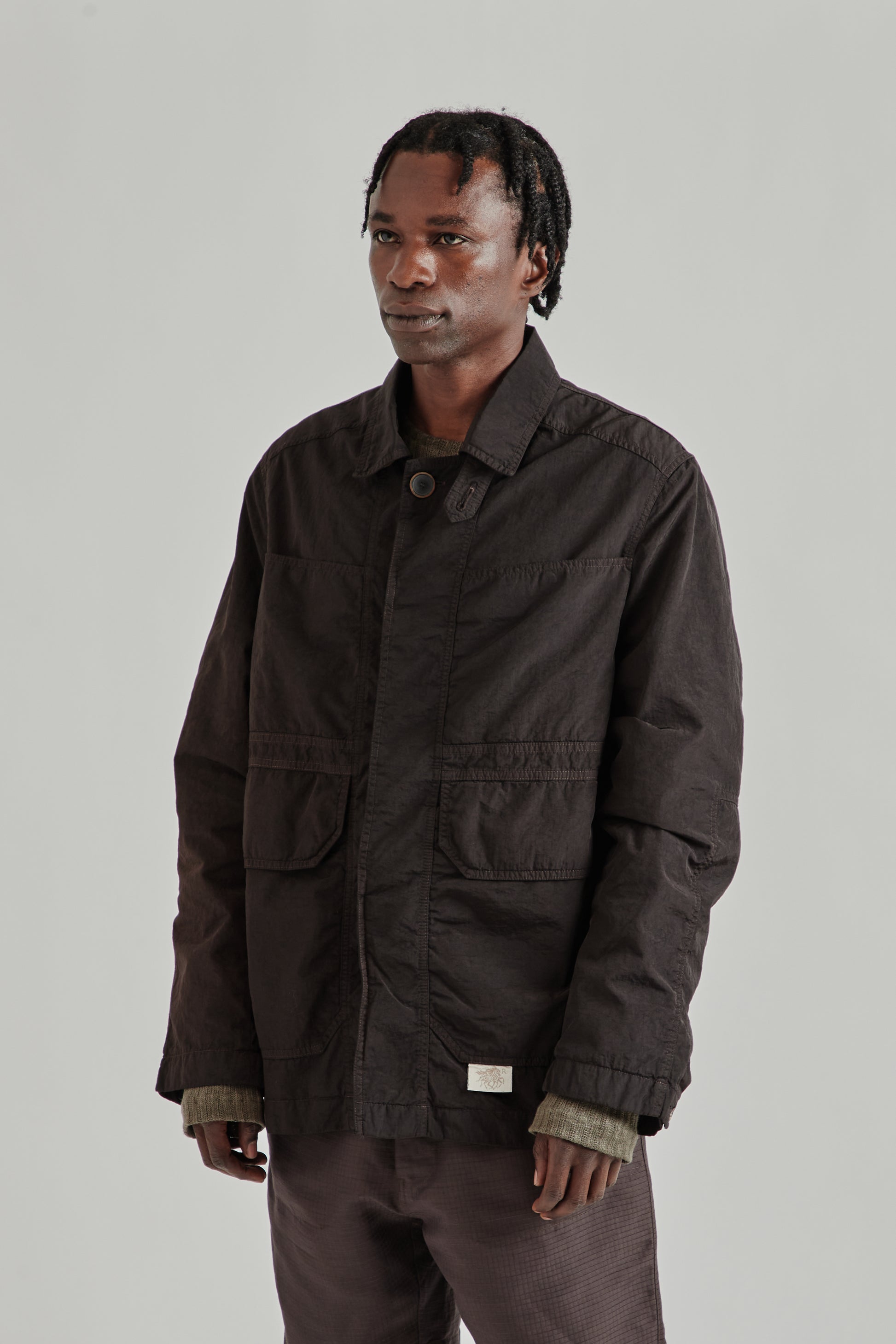 Ranra SS26 Trowel Canvas Nylon Jacket After Dark0788