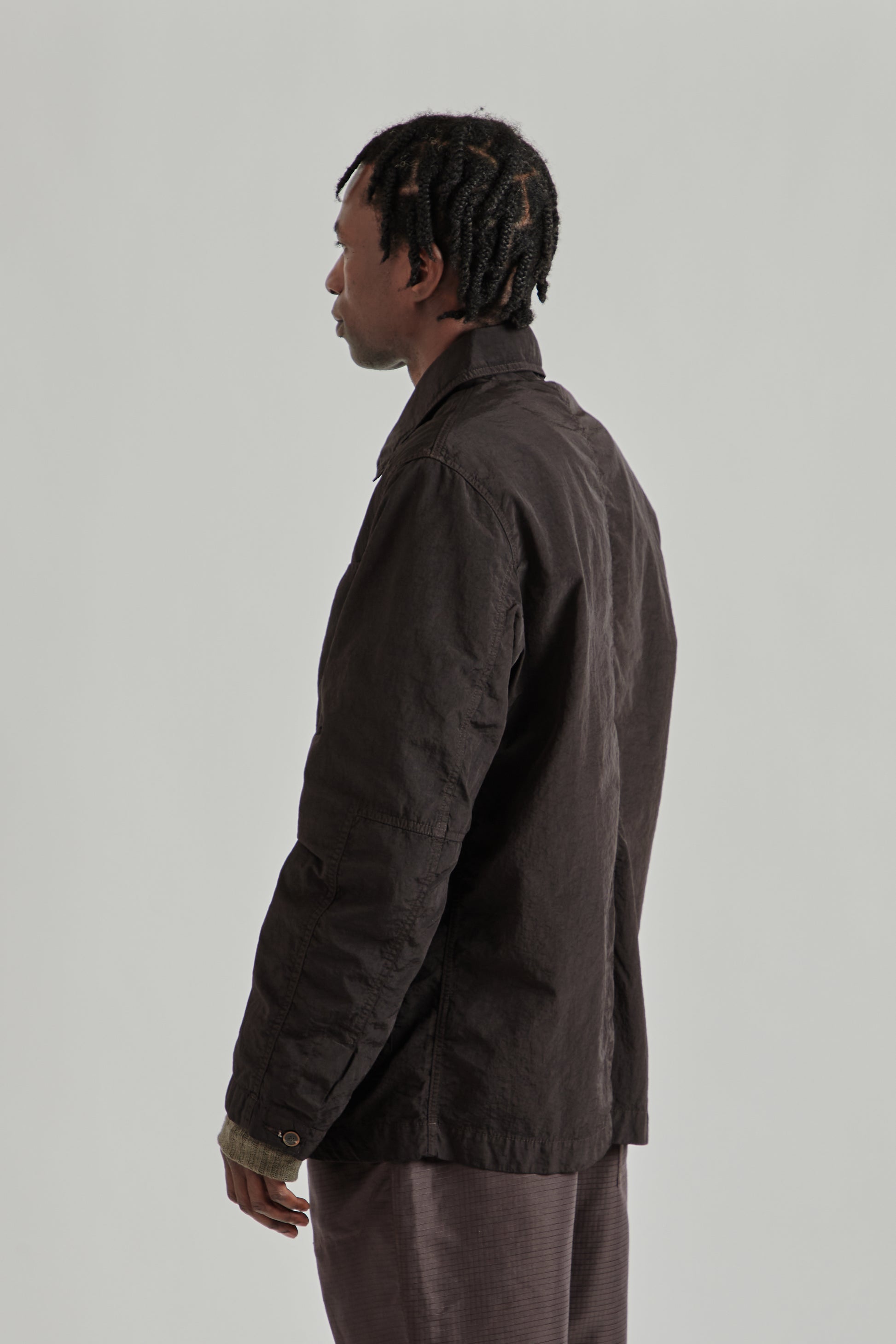 Ranra SS26 Trowel Canvas Nylon Jacket After Dark0791