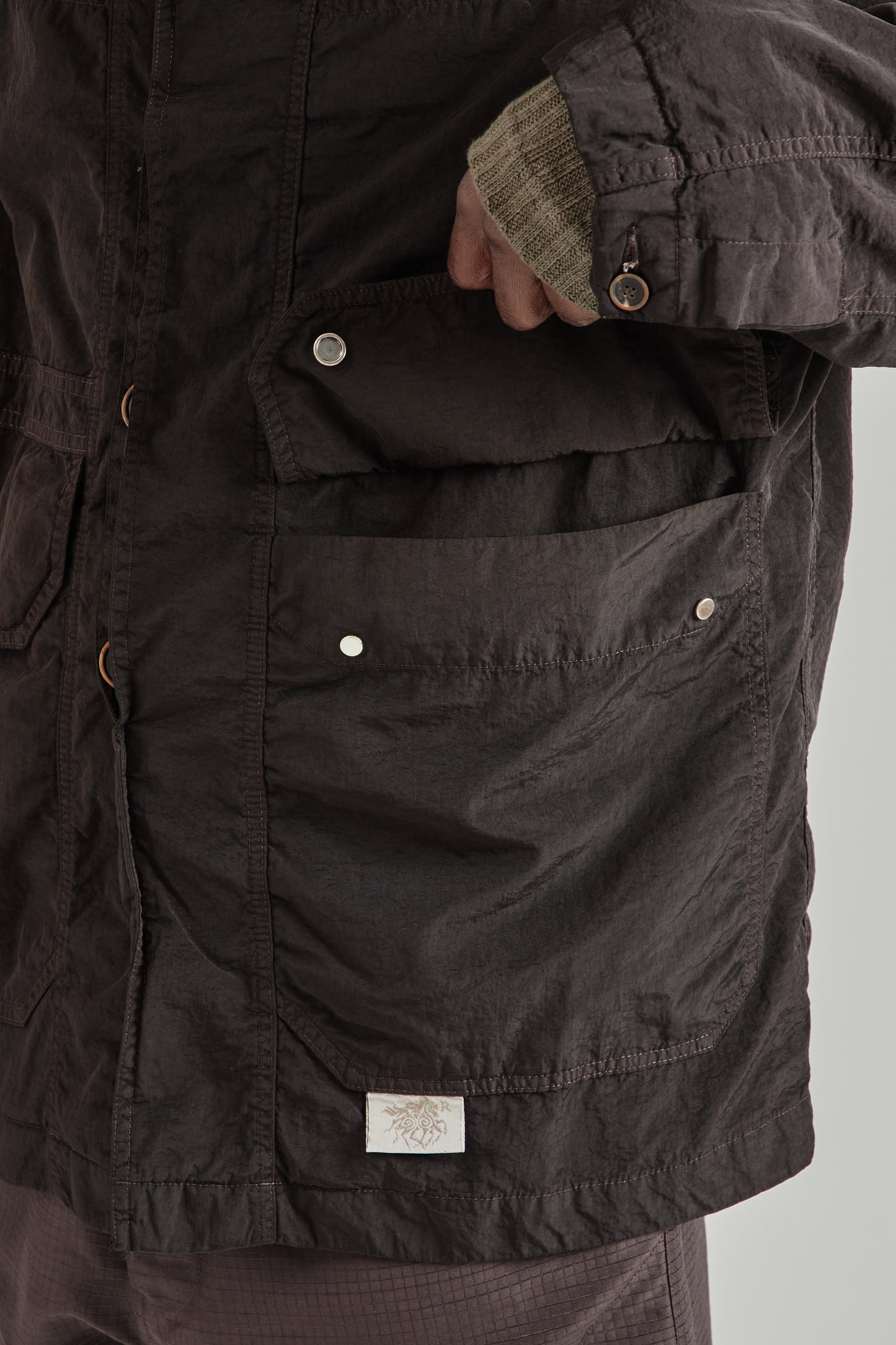 Ranra SS26 Trowel Canvas Nylon Jacket After Dark0799