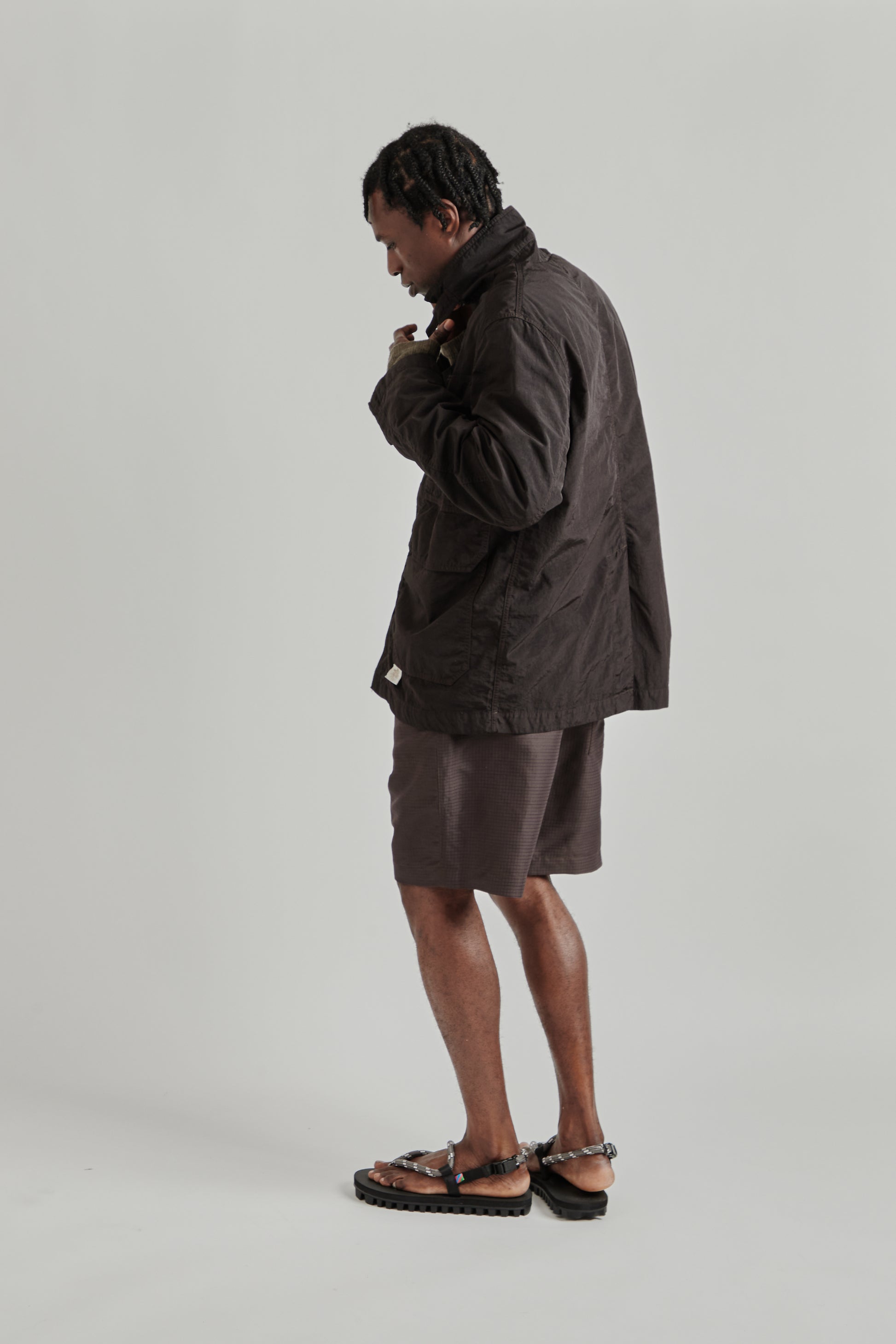 Ranra SS26 Trowel Canvas Nylon Jacket After Dark0805