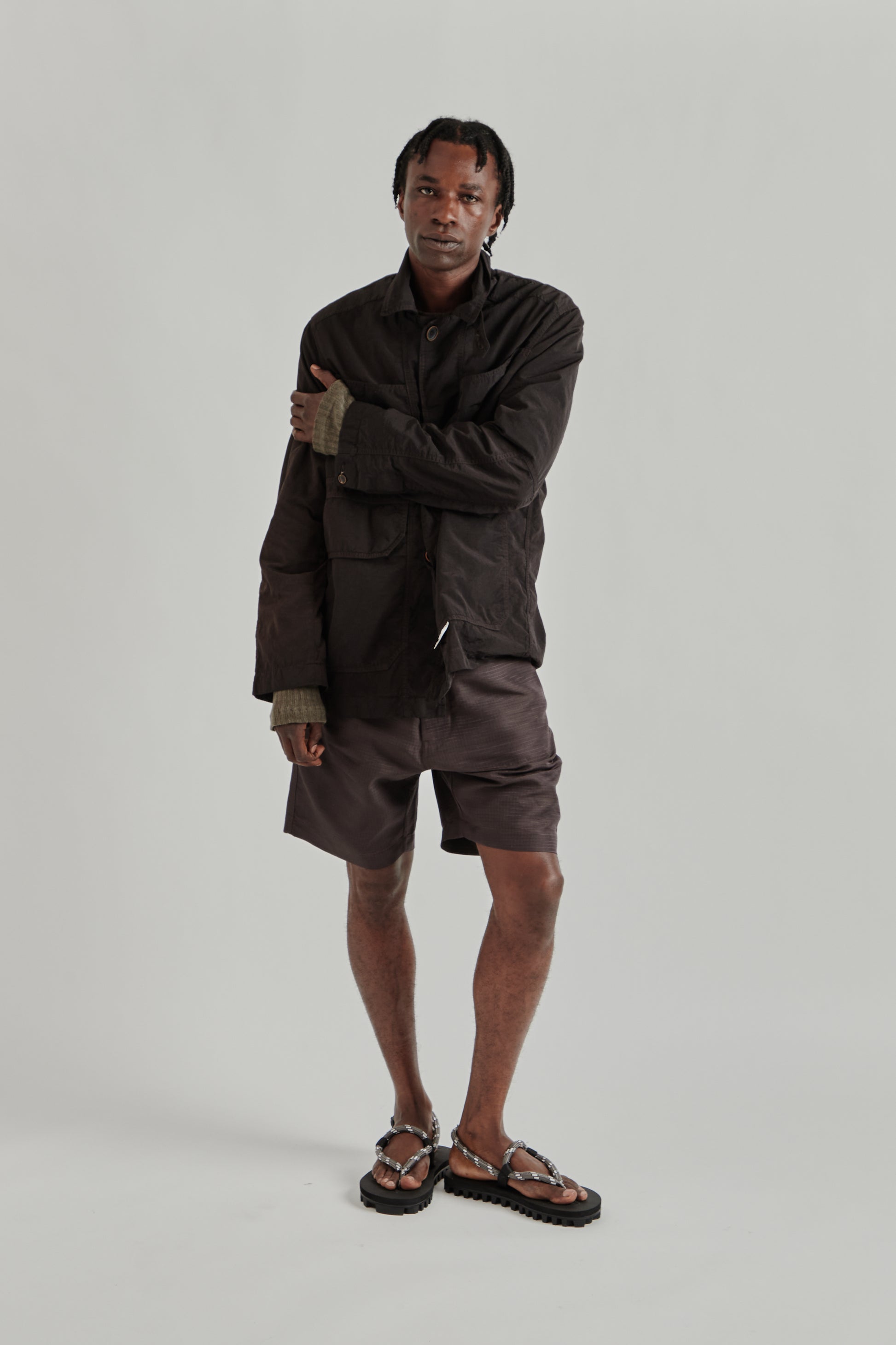 Ranra SS26 Trowel Canvas Nylon Jacket After Dark0810
