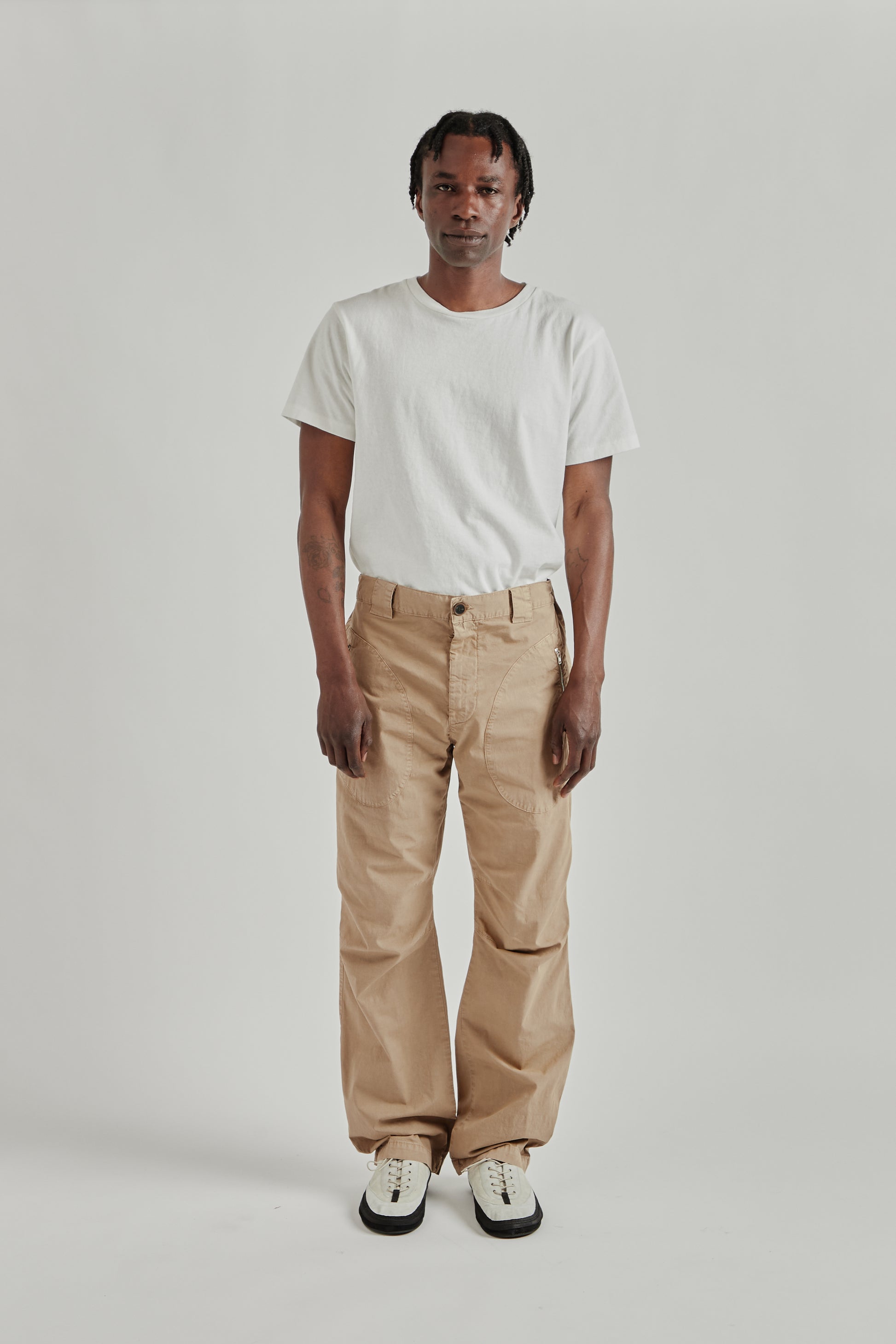 Ranra SS26 Wilder Cotton Cargo Pants Lead Gray0661