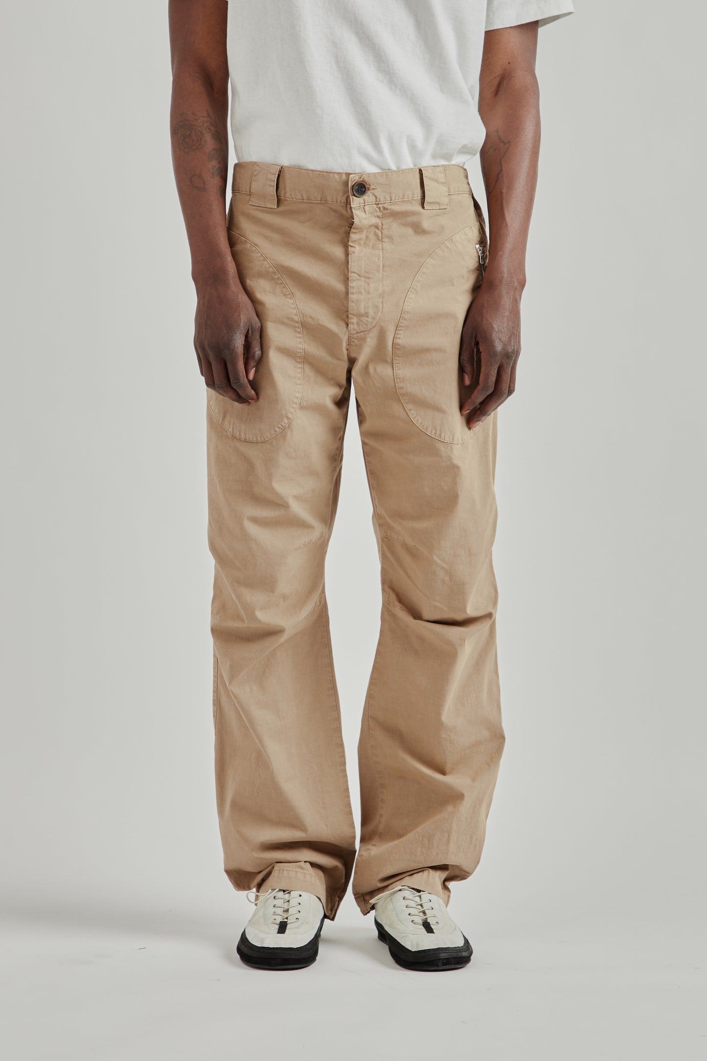 Ranra SS26 Wilder Cotton Cargo Pants Lead Gray0664