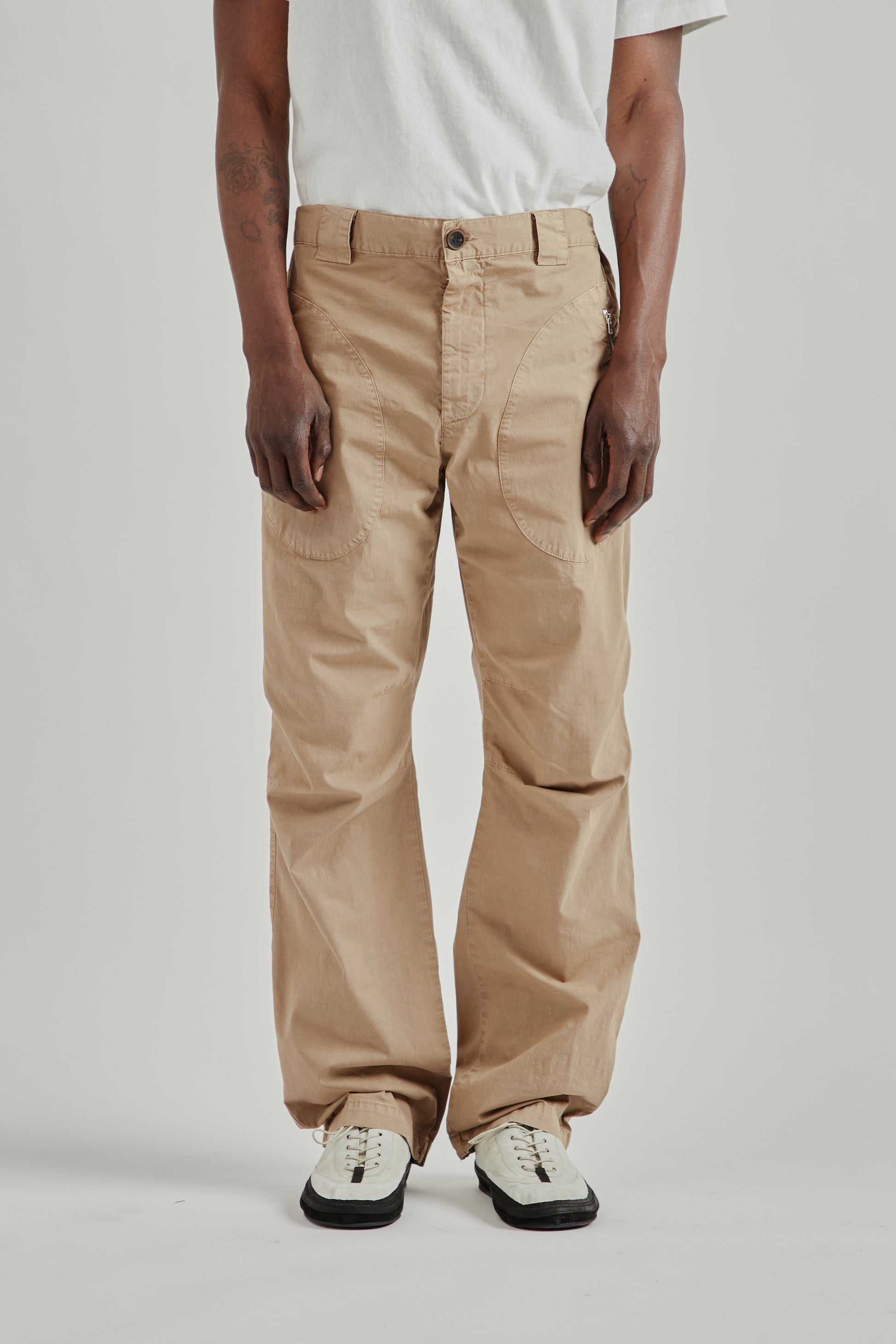 Ranra SS26 Wilder Cotton Cargo Pants Lead Gray0664