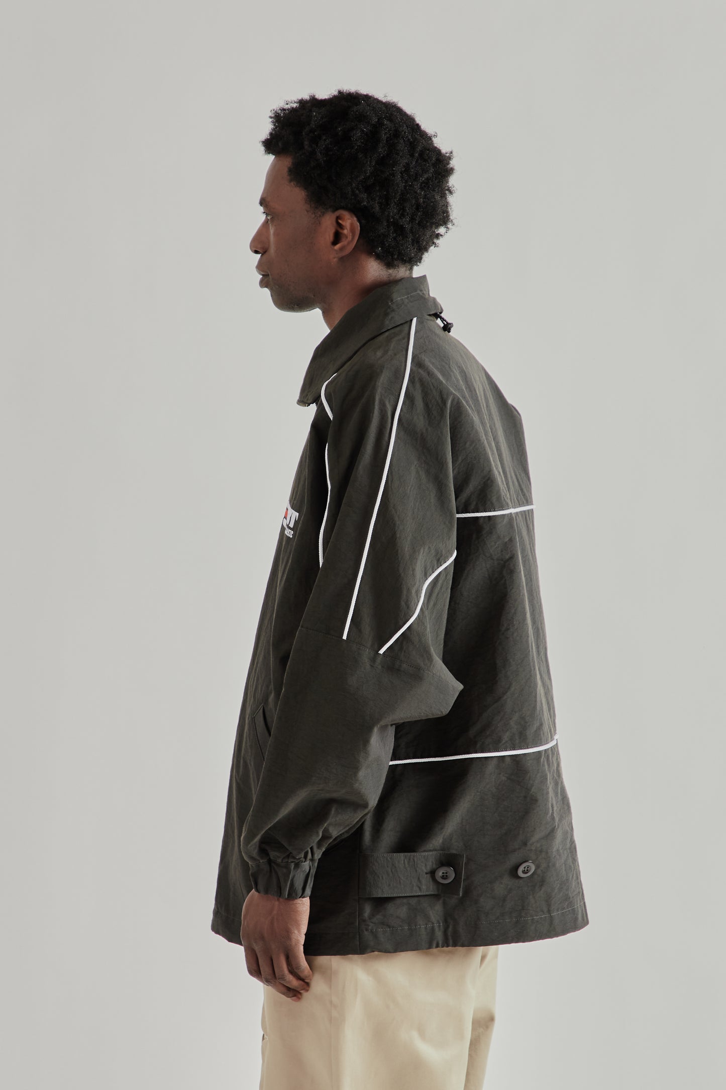 Rice Nine Ten SS26 Blocked Blouson Black- Brown3370