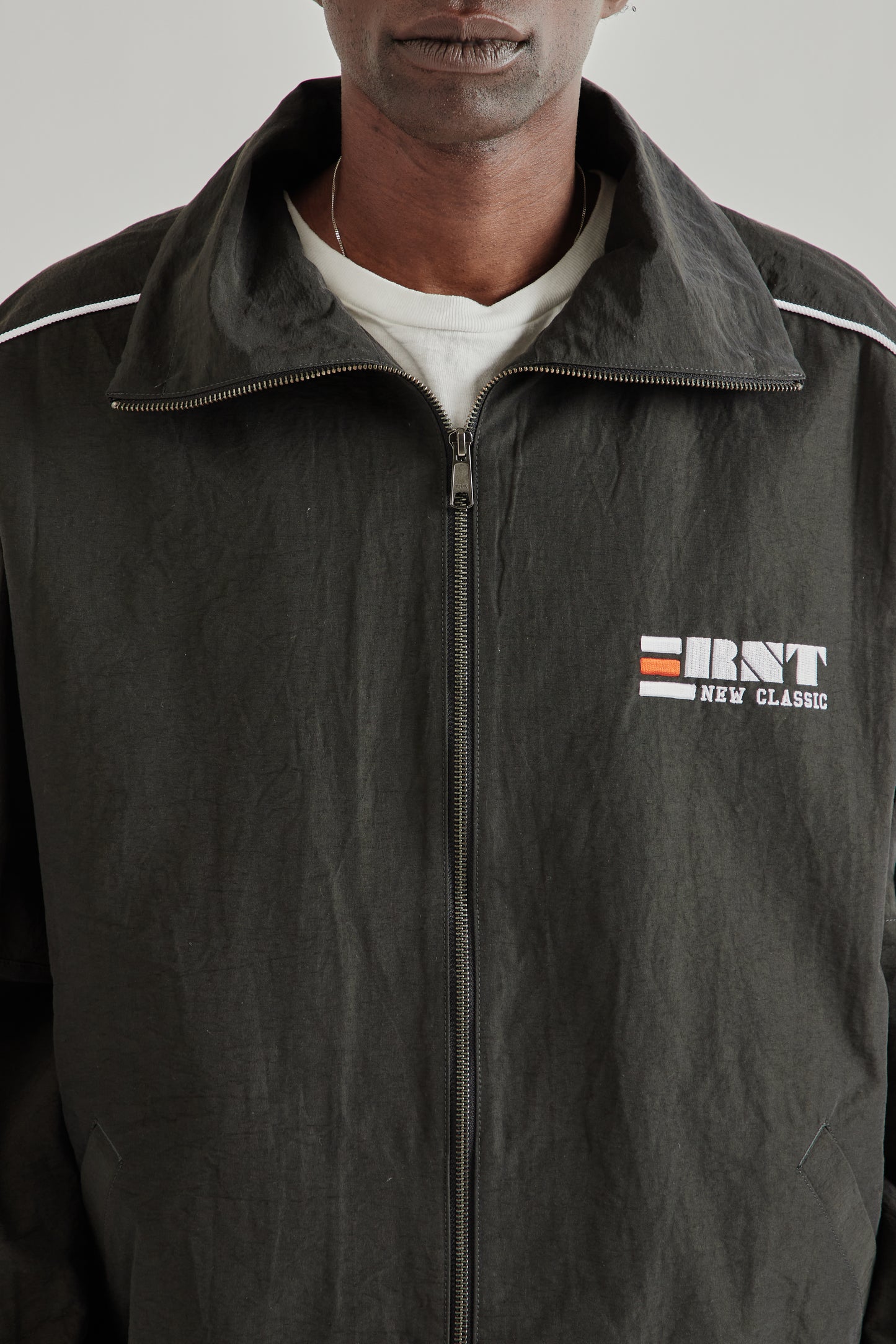 Rice Nine Ten SS26 Blocked Blouson Black- Brown3374