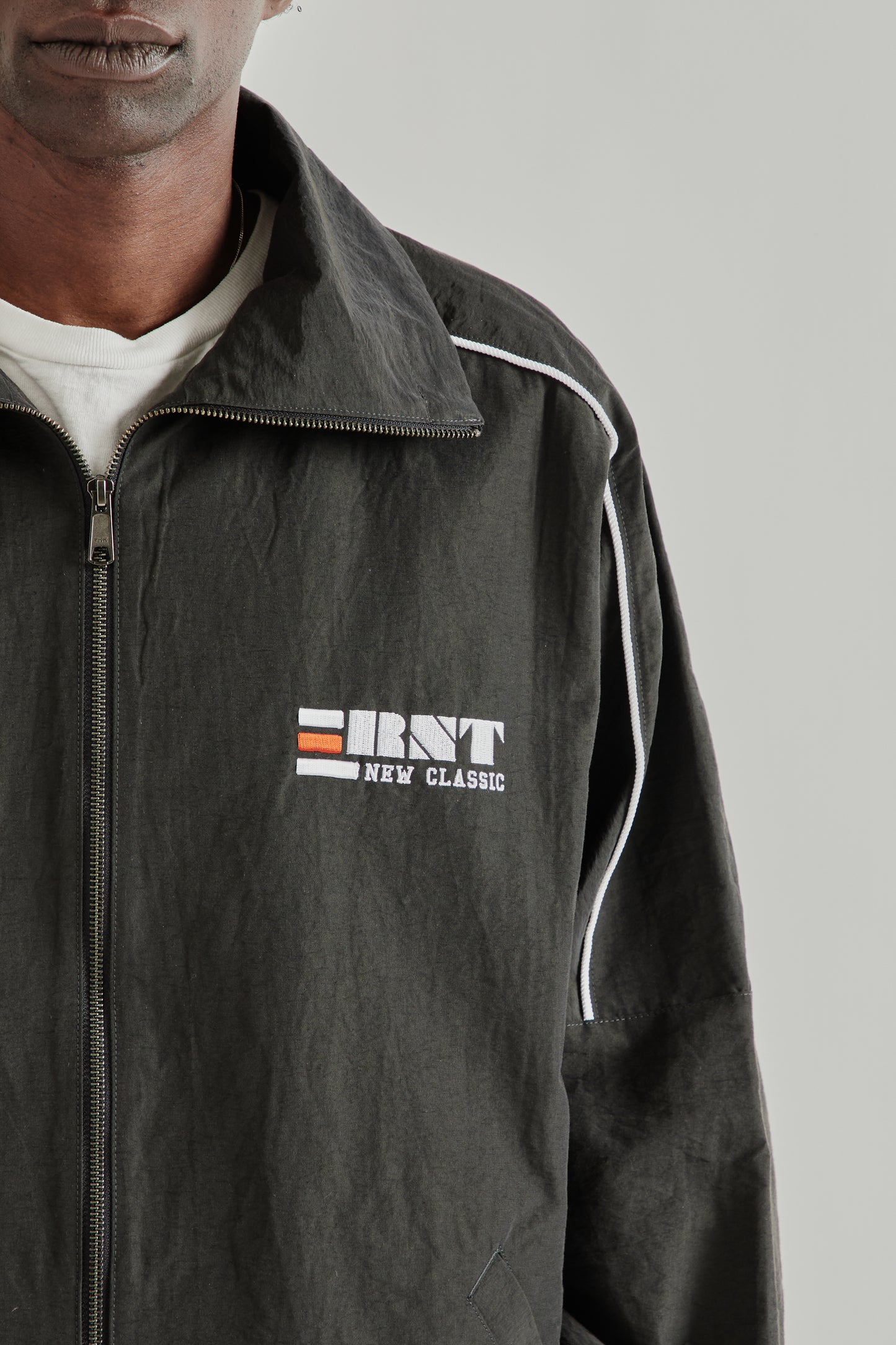 Rice Nine Ten SS26 Blocked Blouson Black- Brown3375