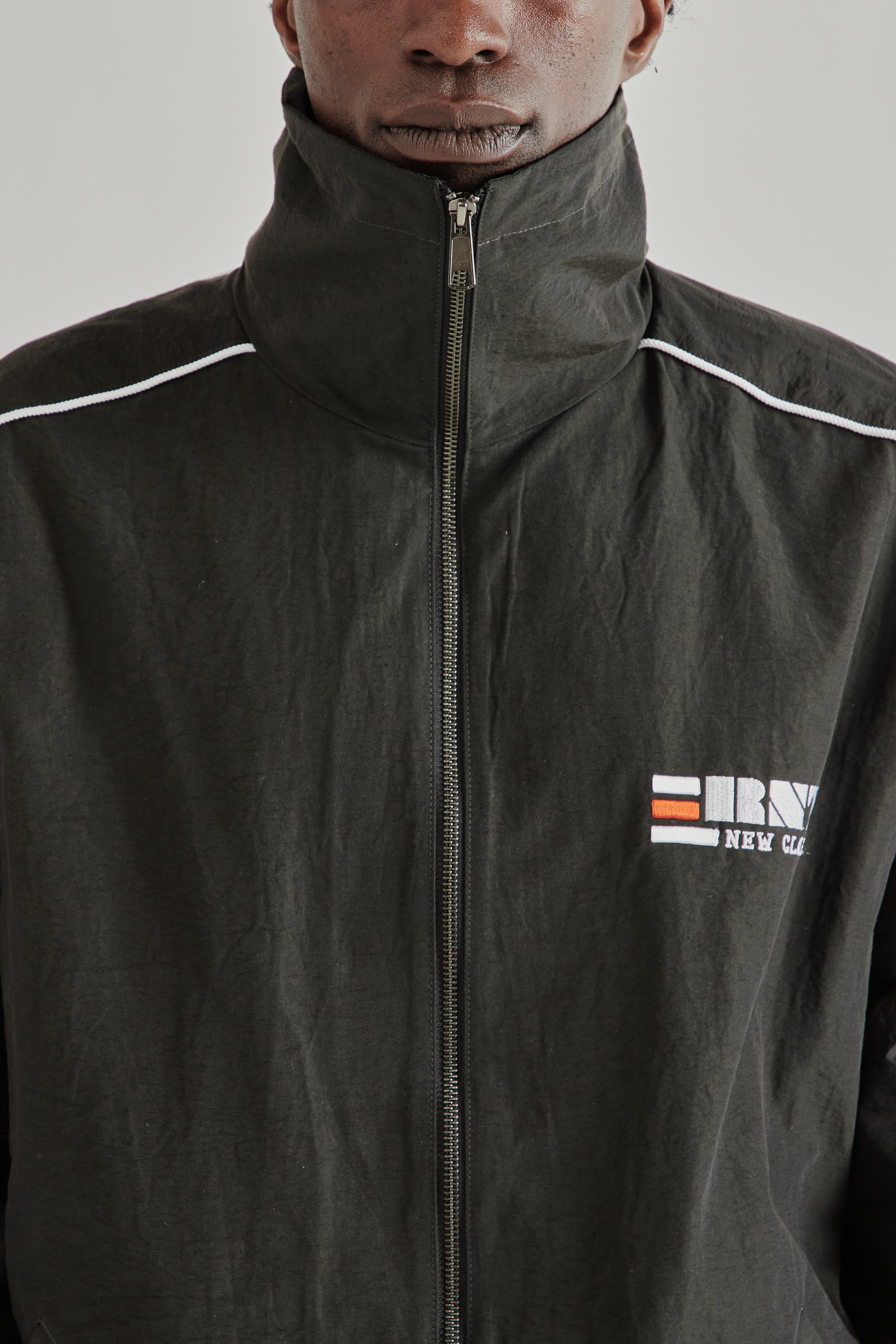 Rice Nine Ten SS26 Blocked Blouson Black- Brown3377