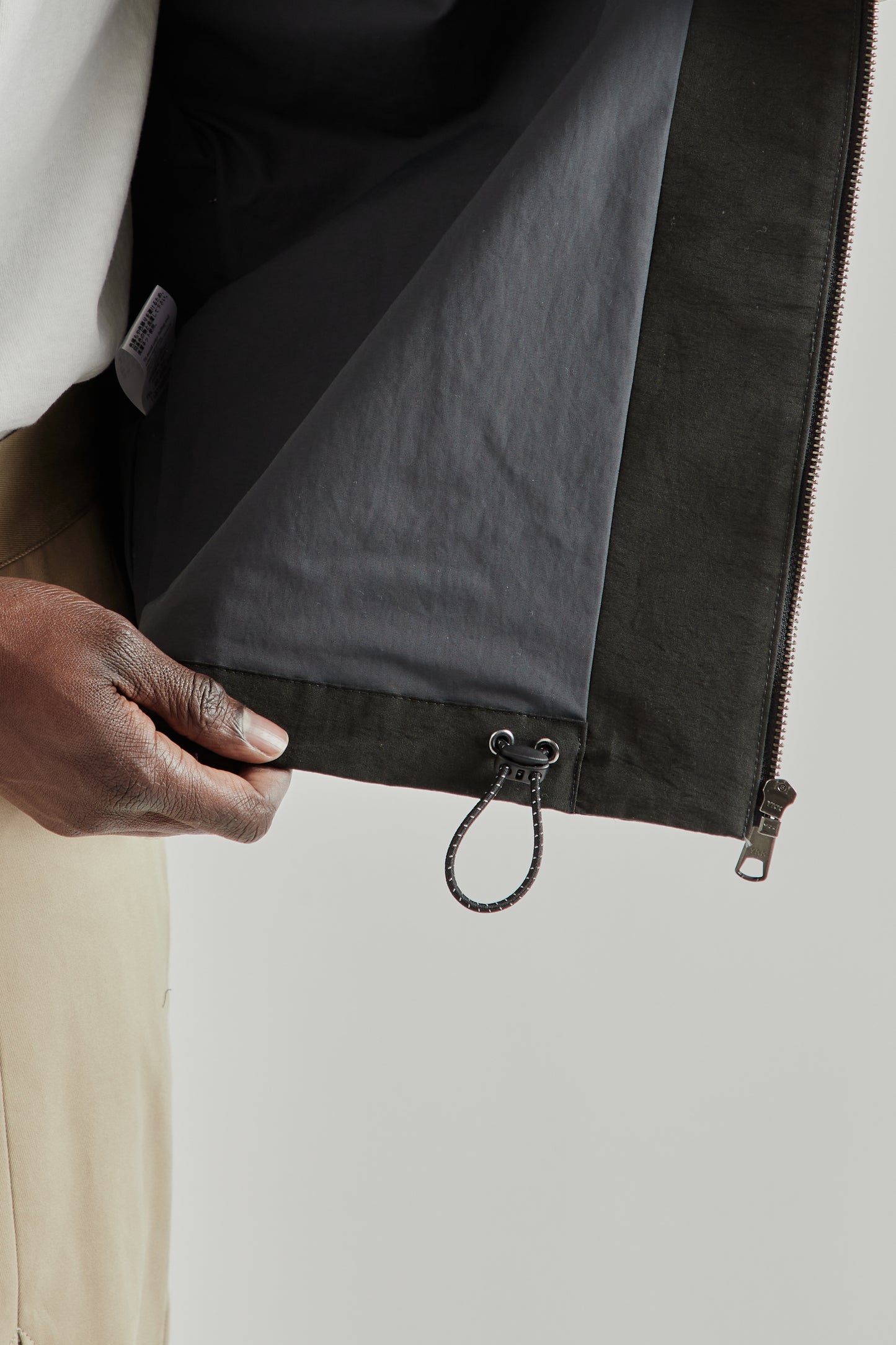 Rice Nine Ten SS26 Blocked Blouson Black- Brown3379