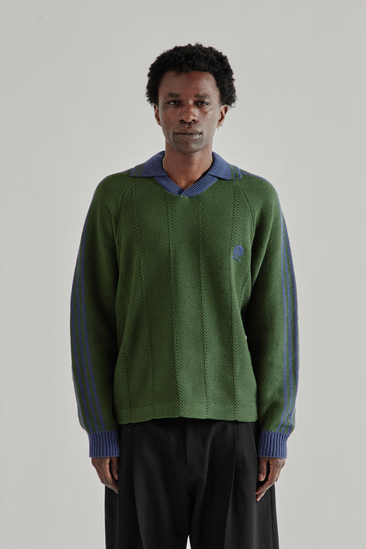 Knitted Goalee Sweater - Green