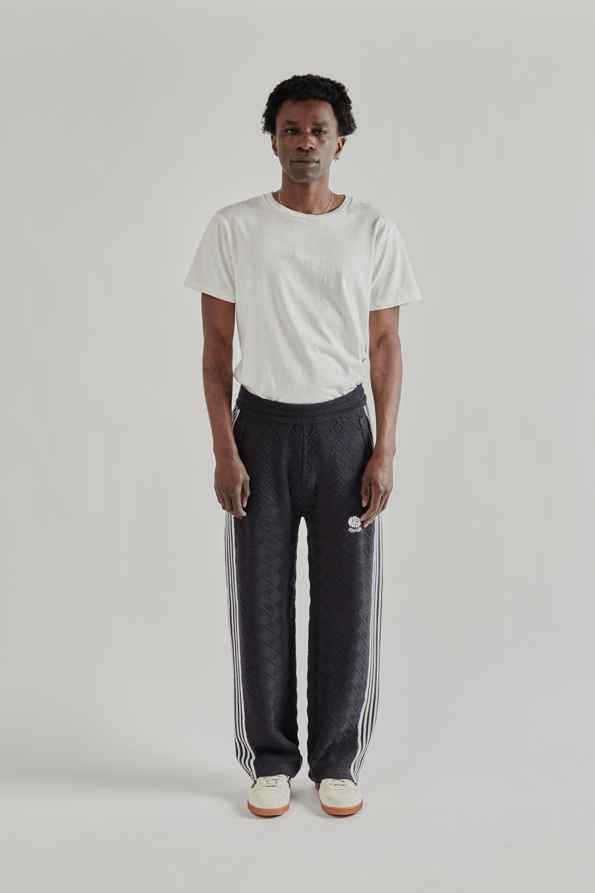 Rice Nine Ten Knitted Training Pants - Fade Black | Wallace