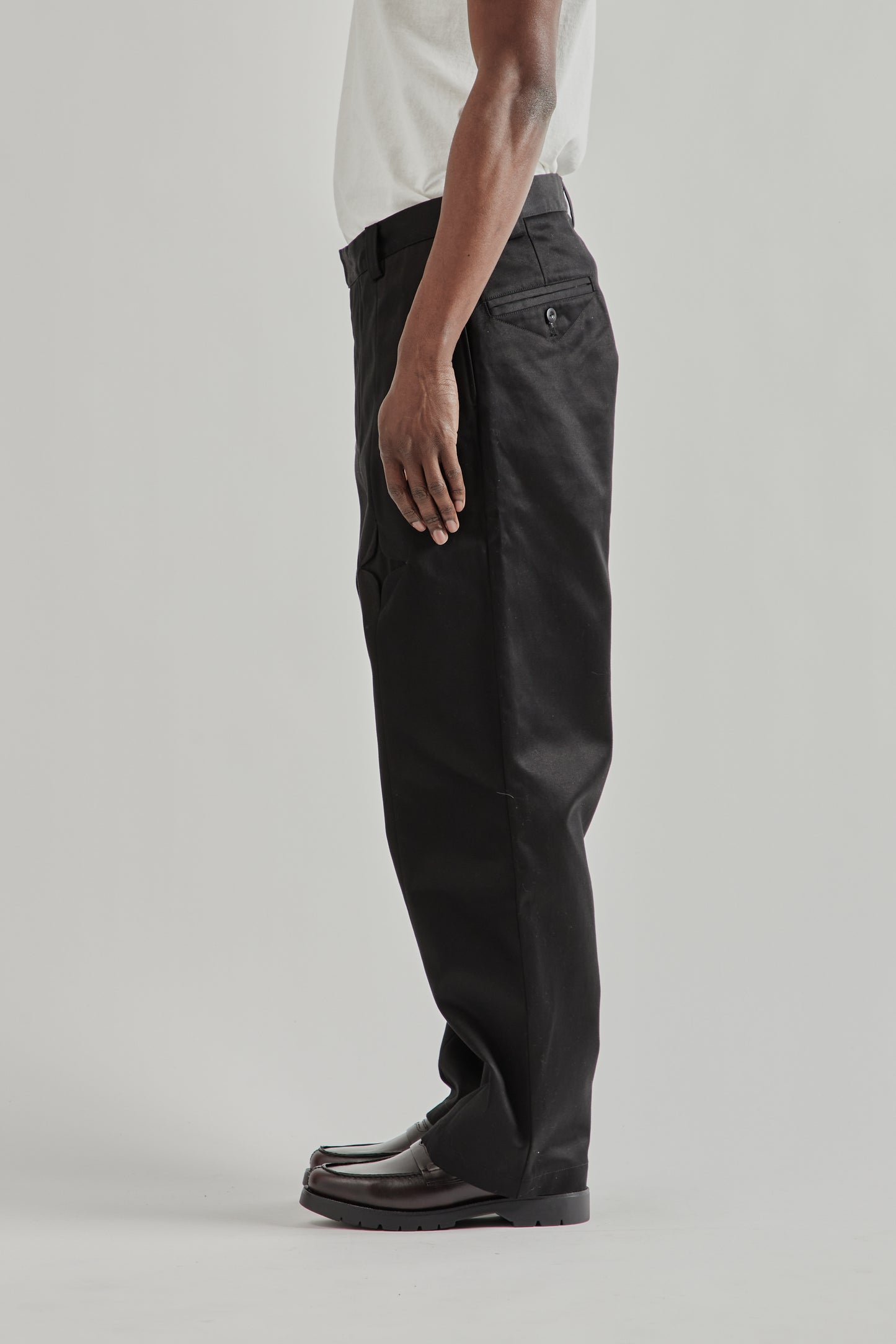 Rhombus Chino Pants - Black