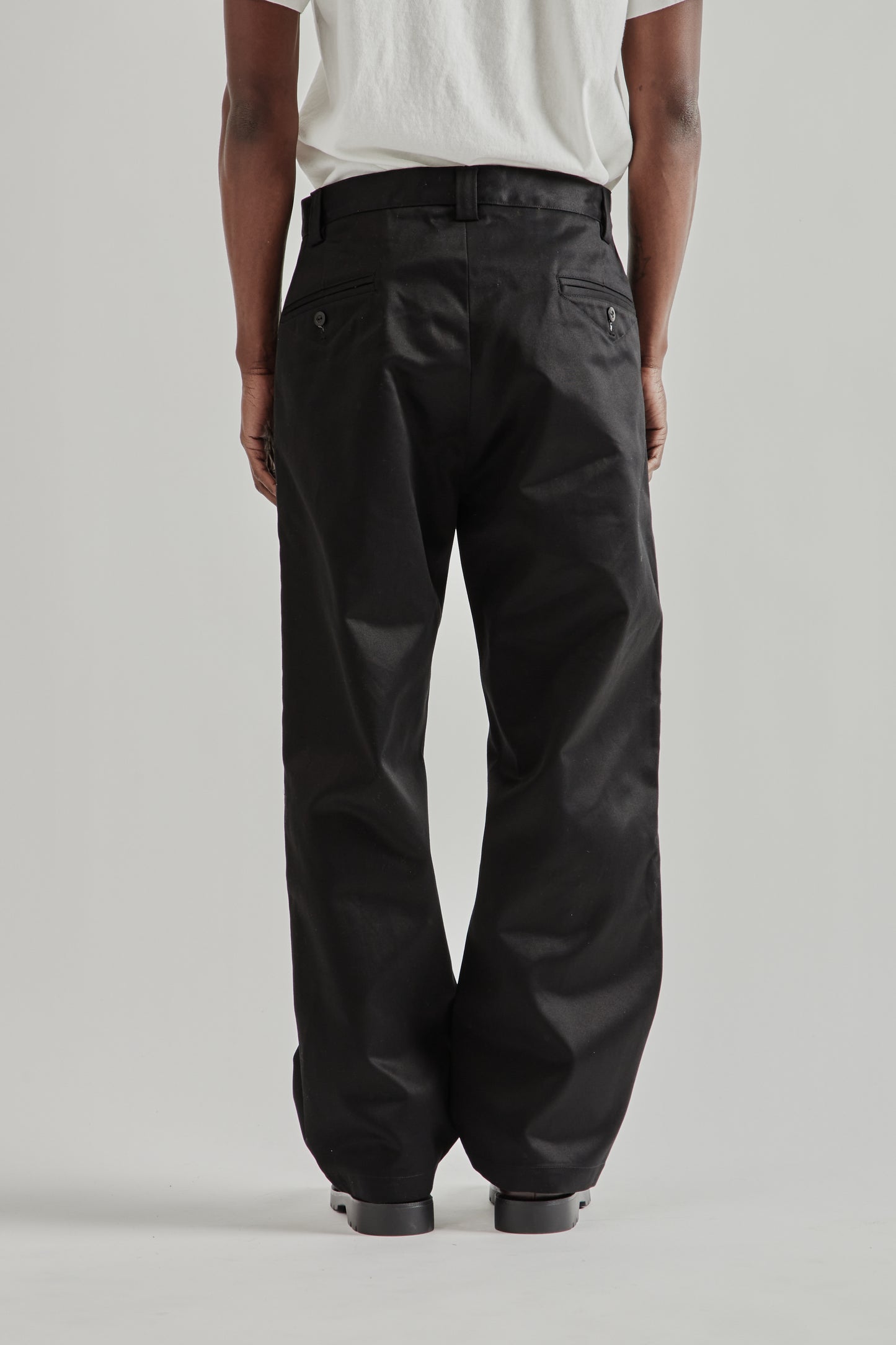 Rhombus Chino Pants - Black
