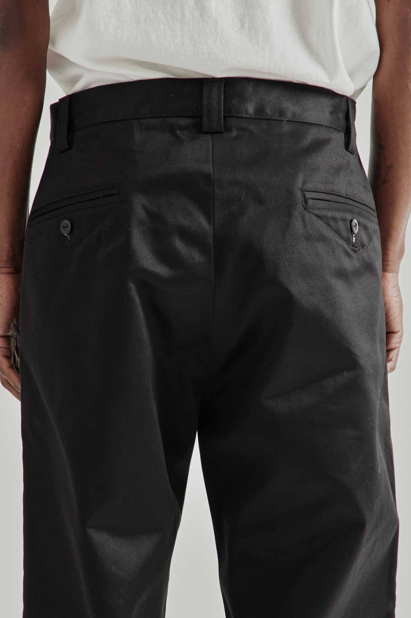 Rhombus Chino Pants - Black