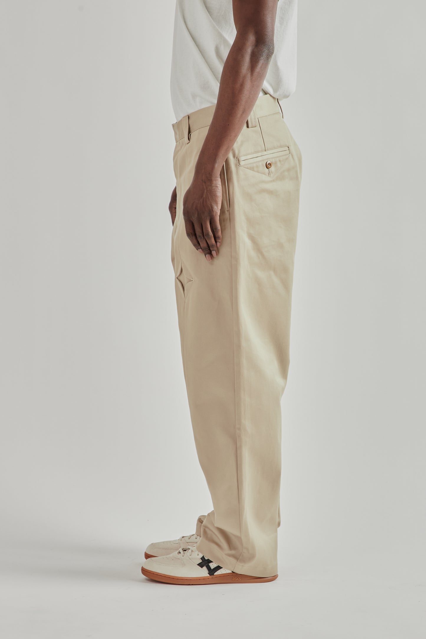 Rhombus Chino Pants - Sand Beige