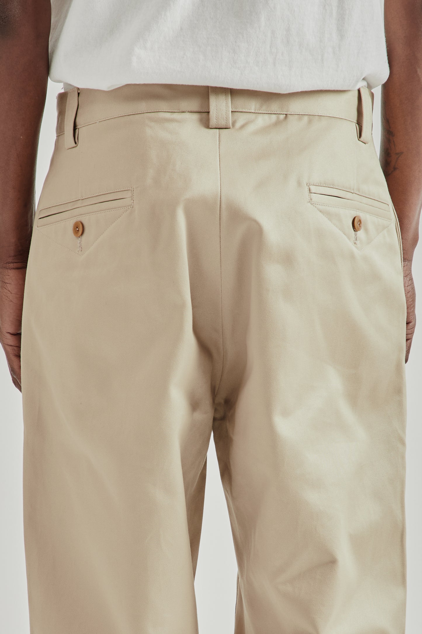 Rhombus Chino Pants - Sand Beige