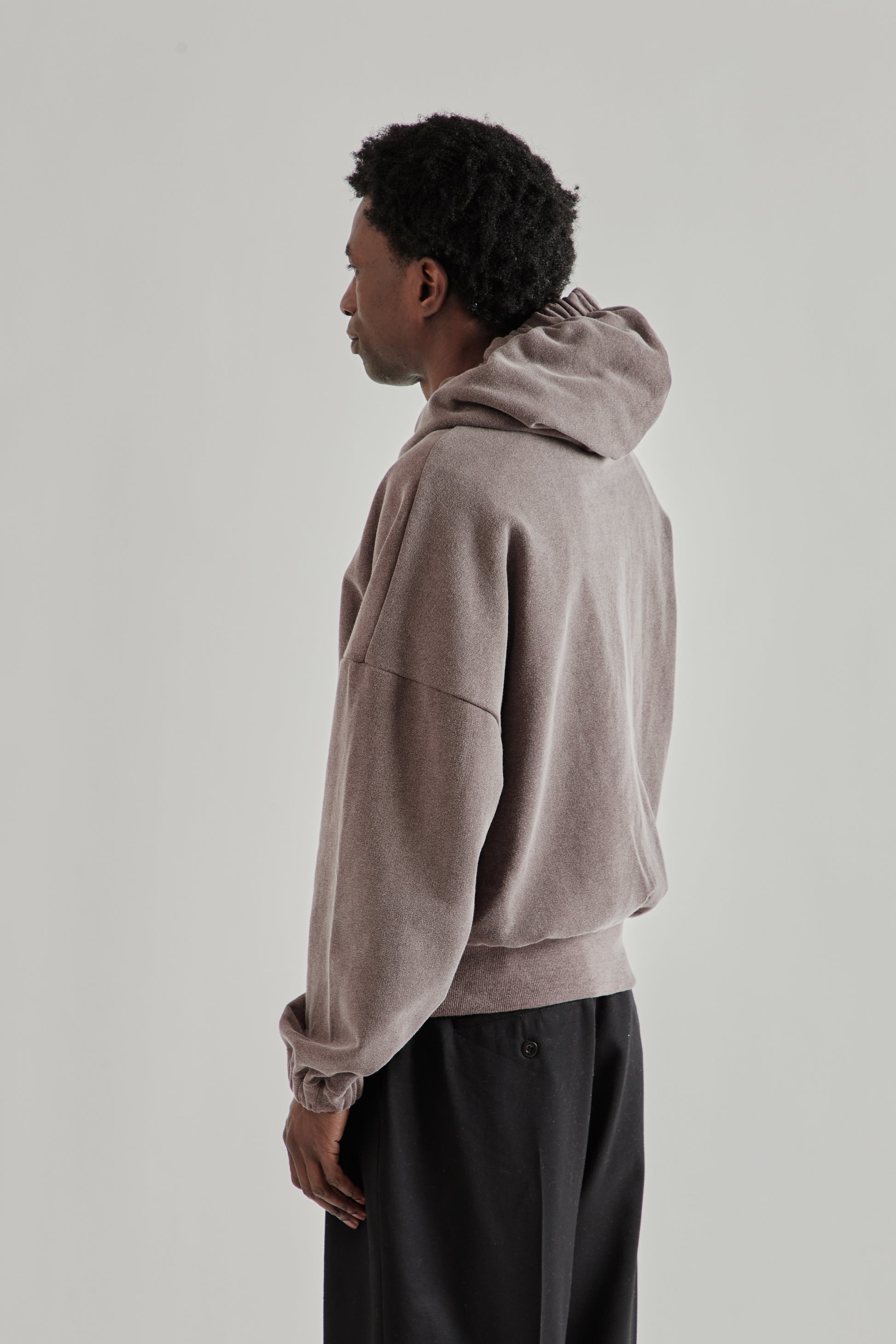 Rice Nine Ten SS26 Zip Hoodie Sweatshirt- Brown3305