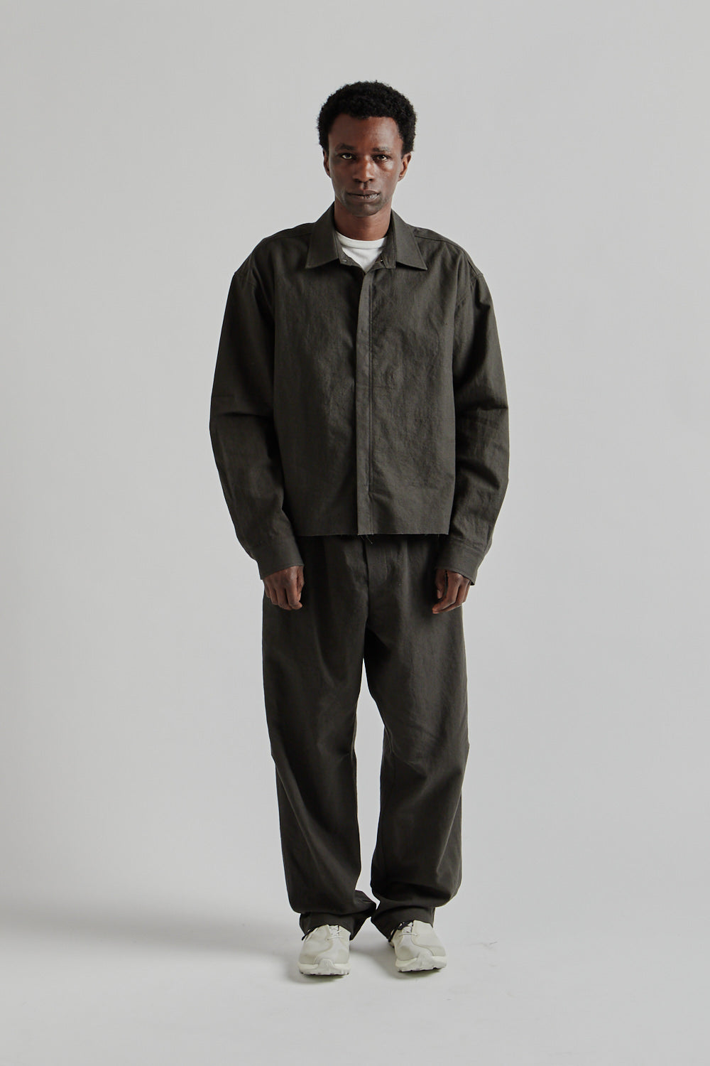S.K Manor Hill SS25 Mechanic Shirt Jacket Antique Black 15